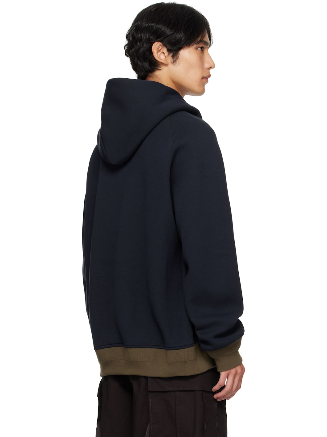 Navy Sponge Sweat Hoodie - 3