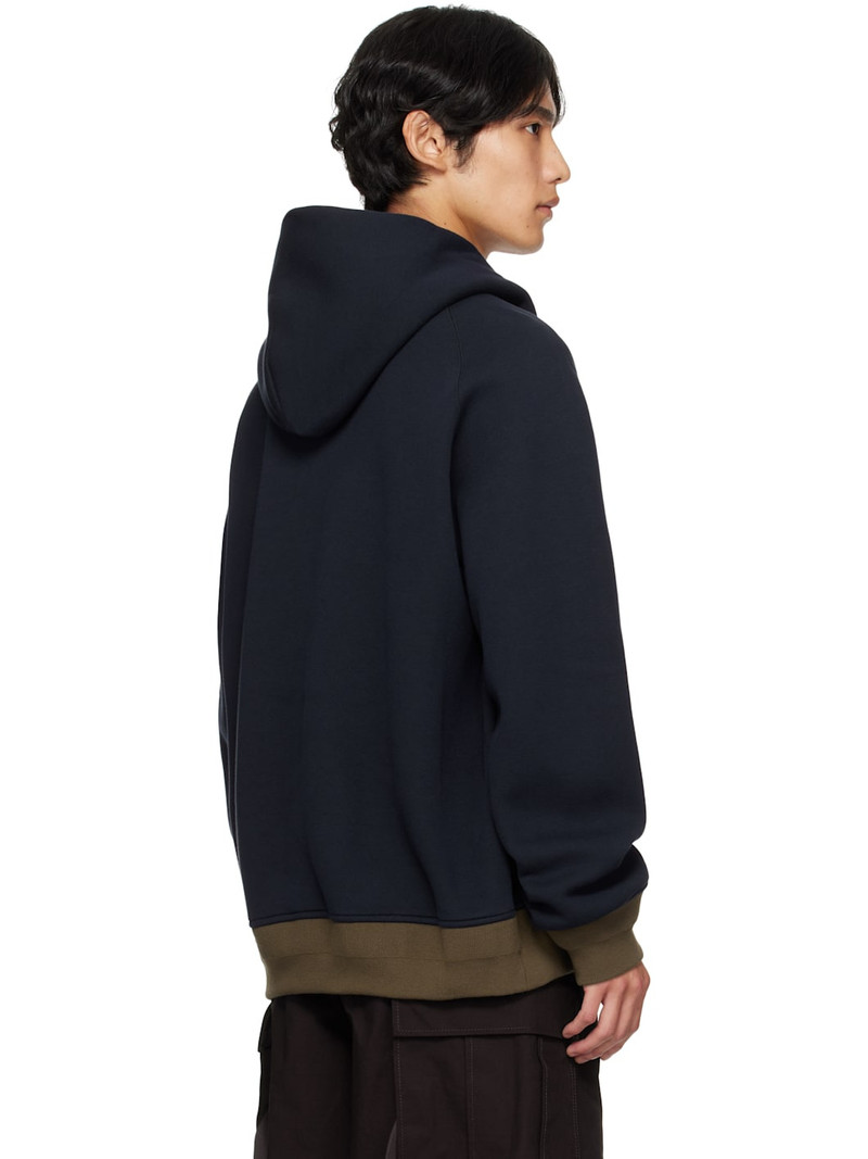 Navy Sponge Sweat Hoodie 3