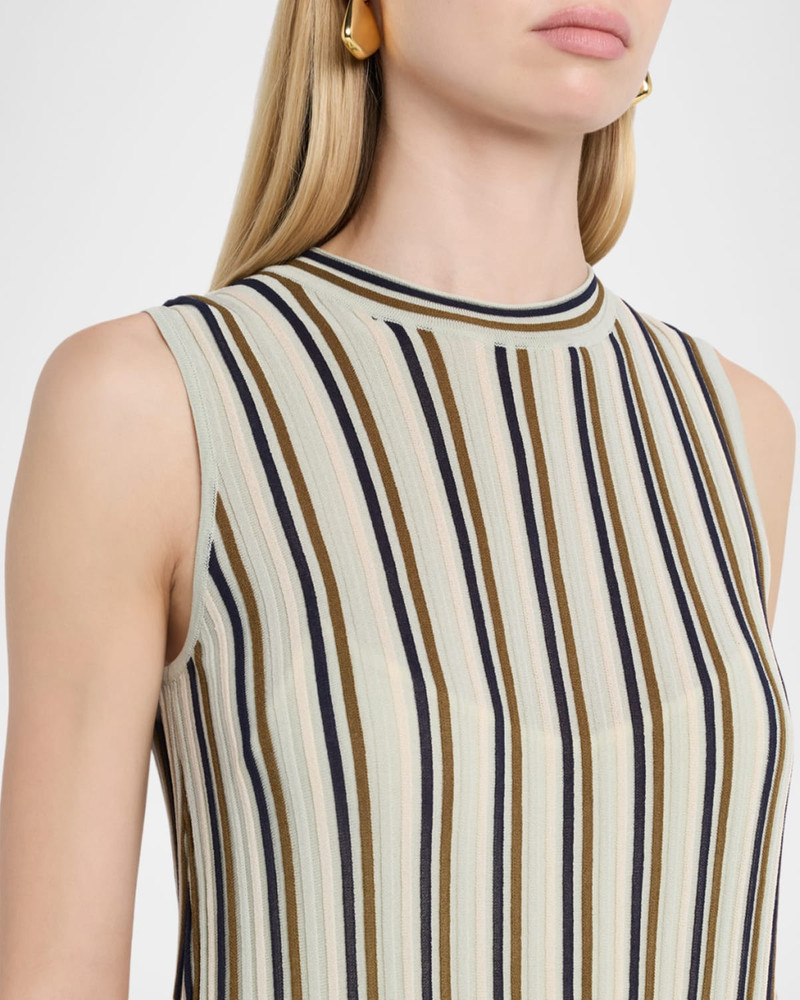 Victoria Stripe Crewneck Mini Dress 5