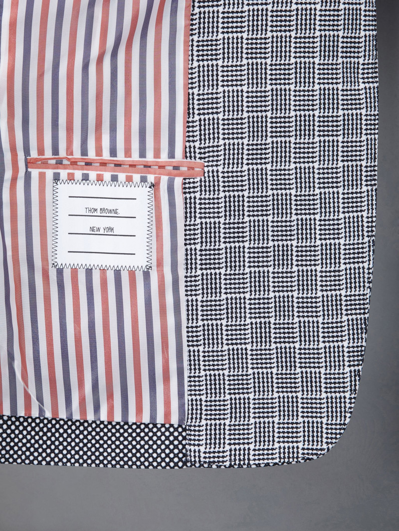 Fun-Mix Birdseye and Parquet Weave Suiting Classic Sport Coat 5