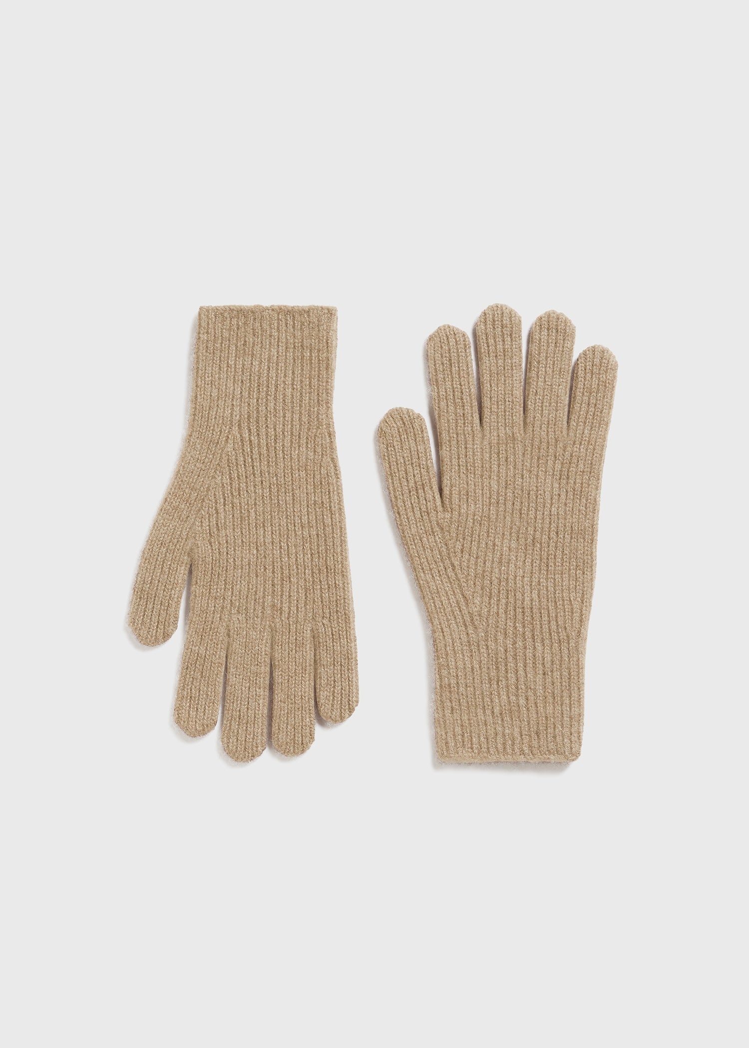 Cashmere gloves biscuit - 5