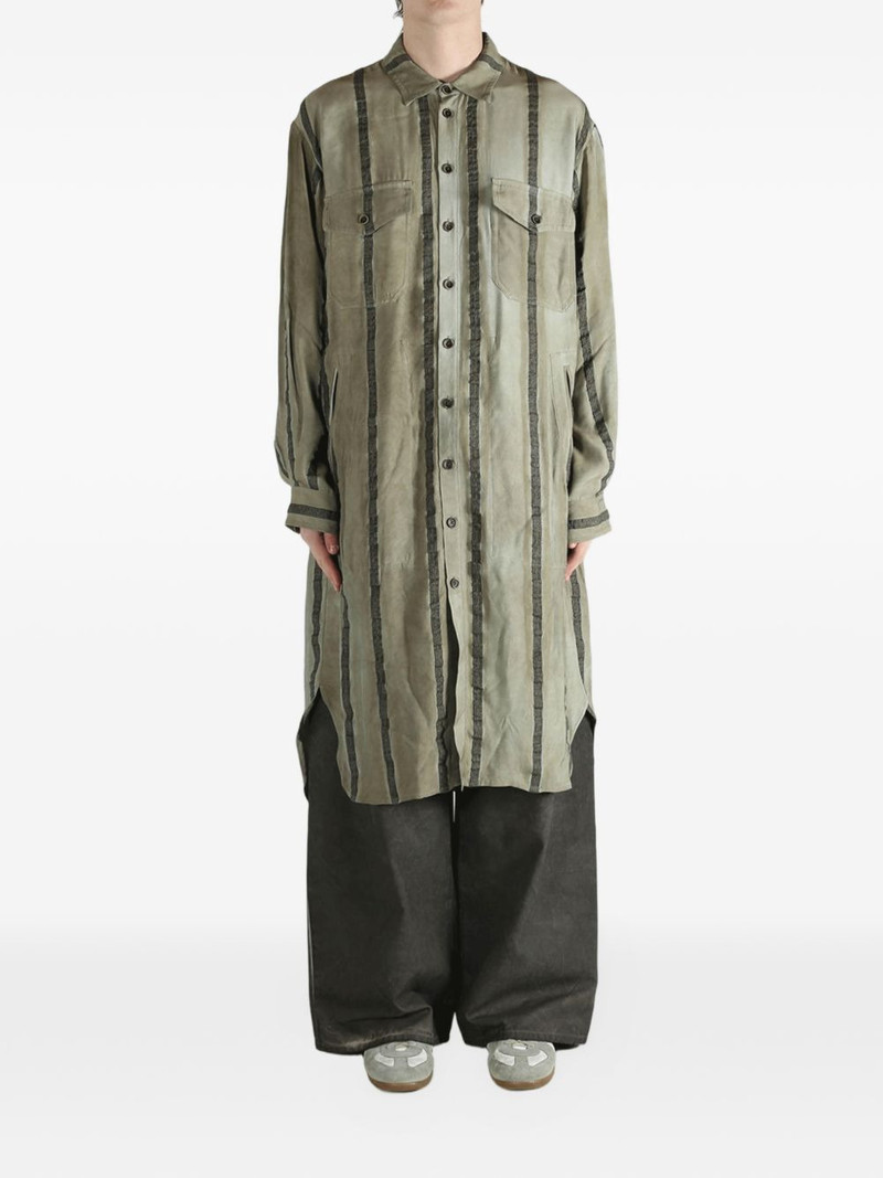 UMA WANG Trek striped shirt outlook