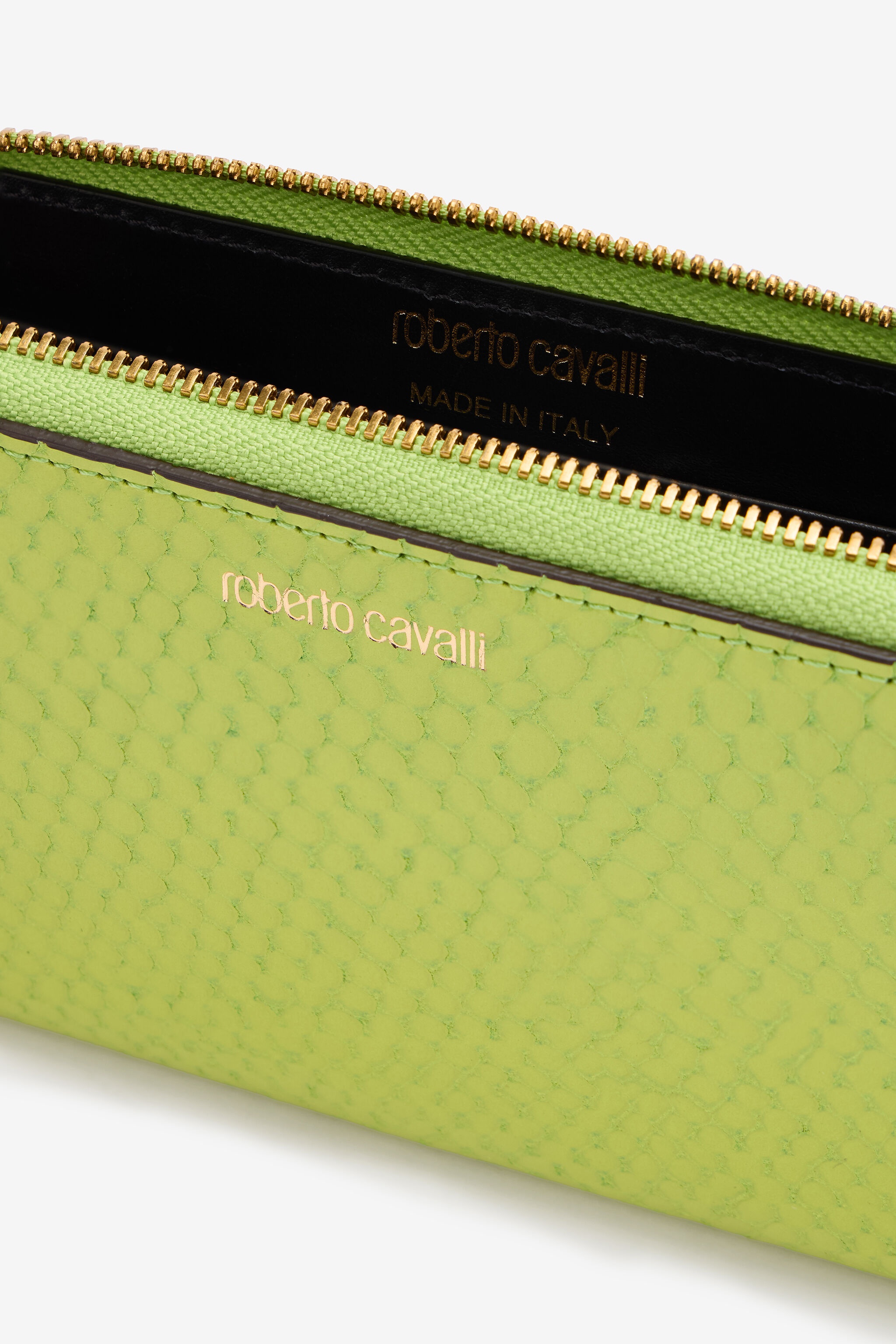 Snake-Effect Wallet With Logo - 7