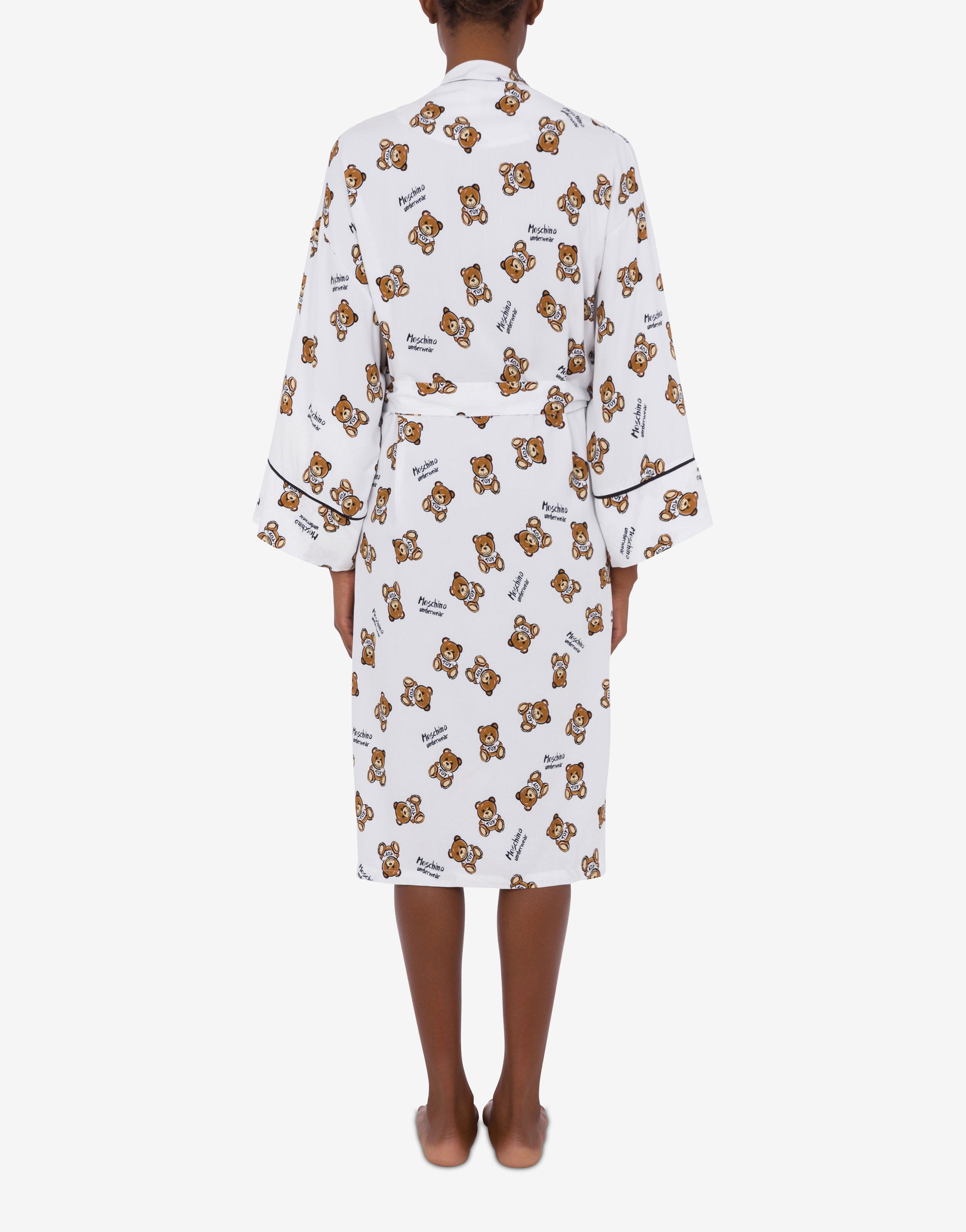 ALLOVER TEDDY BEAR TWILL DRESSING GOWN - 3