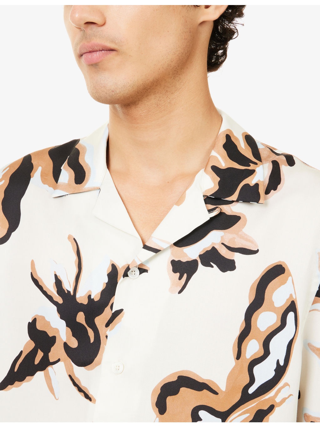 Graphic-Print Regular-Fit Woven Shirt - 5