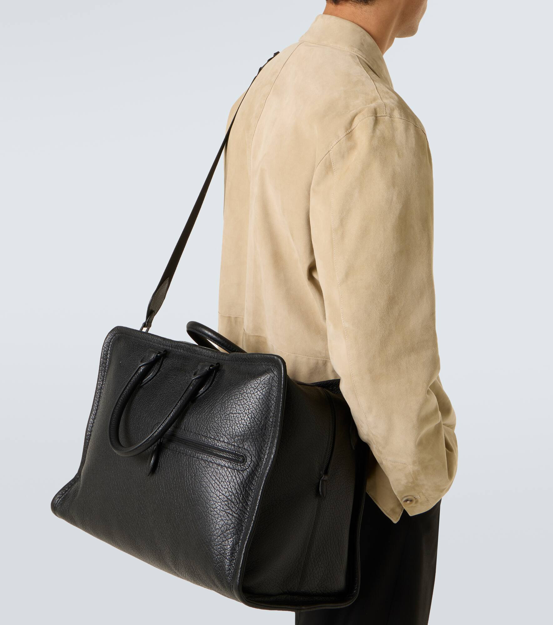 Overnight leather briefcase - 3