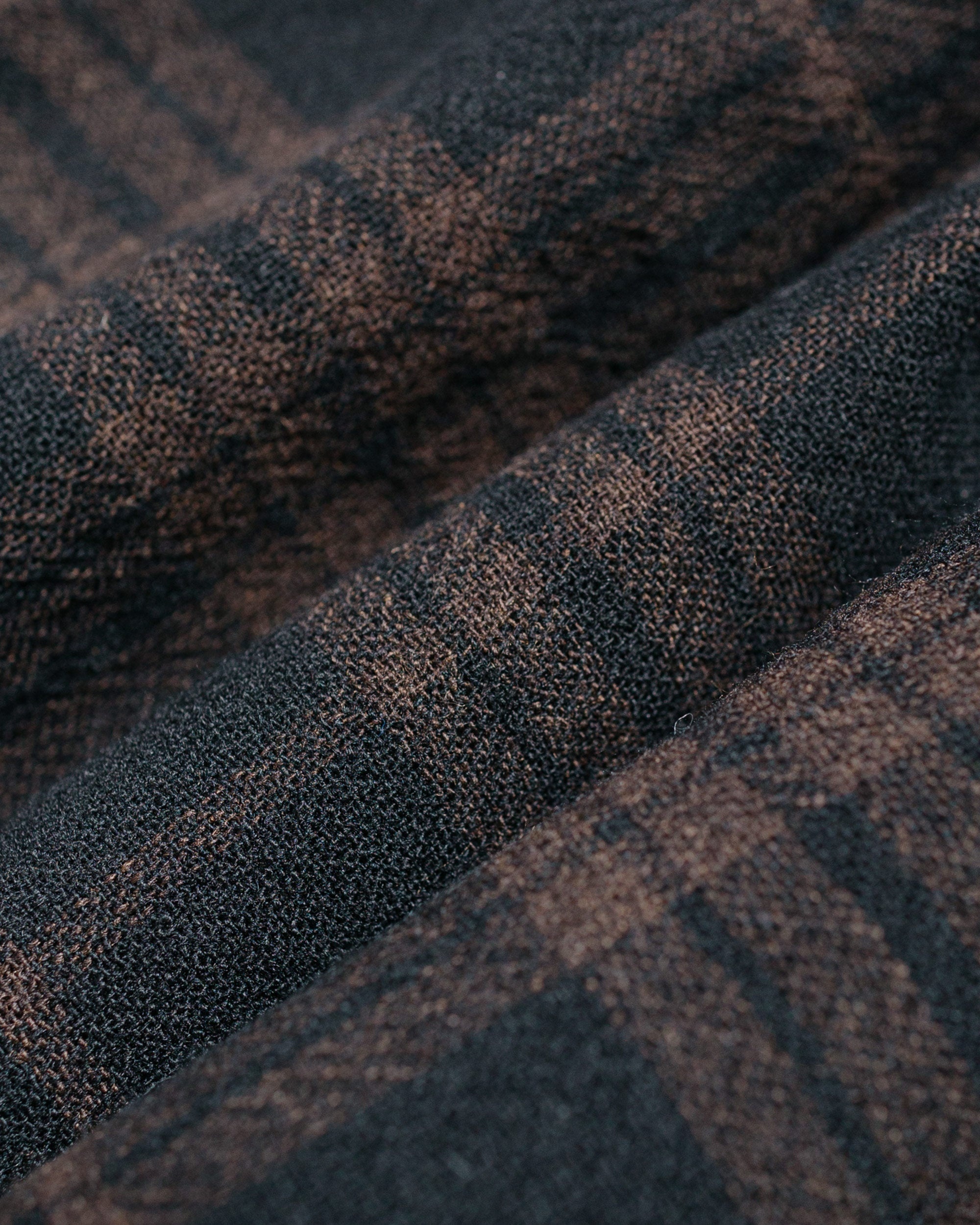 Hjalmer Insulated Wool Check Overshirt Espresso - 5