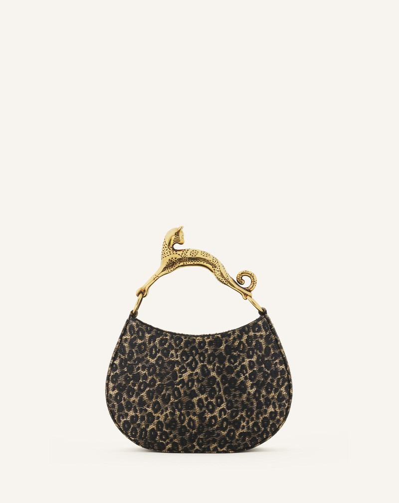 HOBO CAT BAG IN RAFFIA LEOPARD PRINT 1