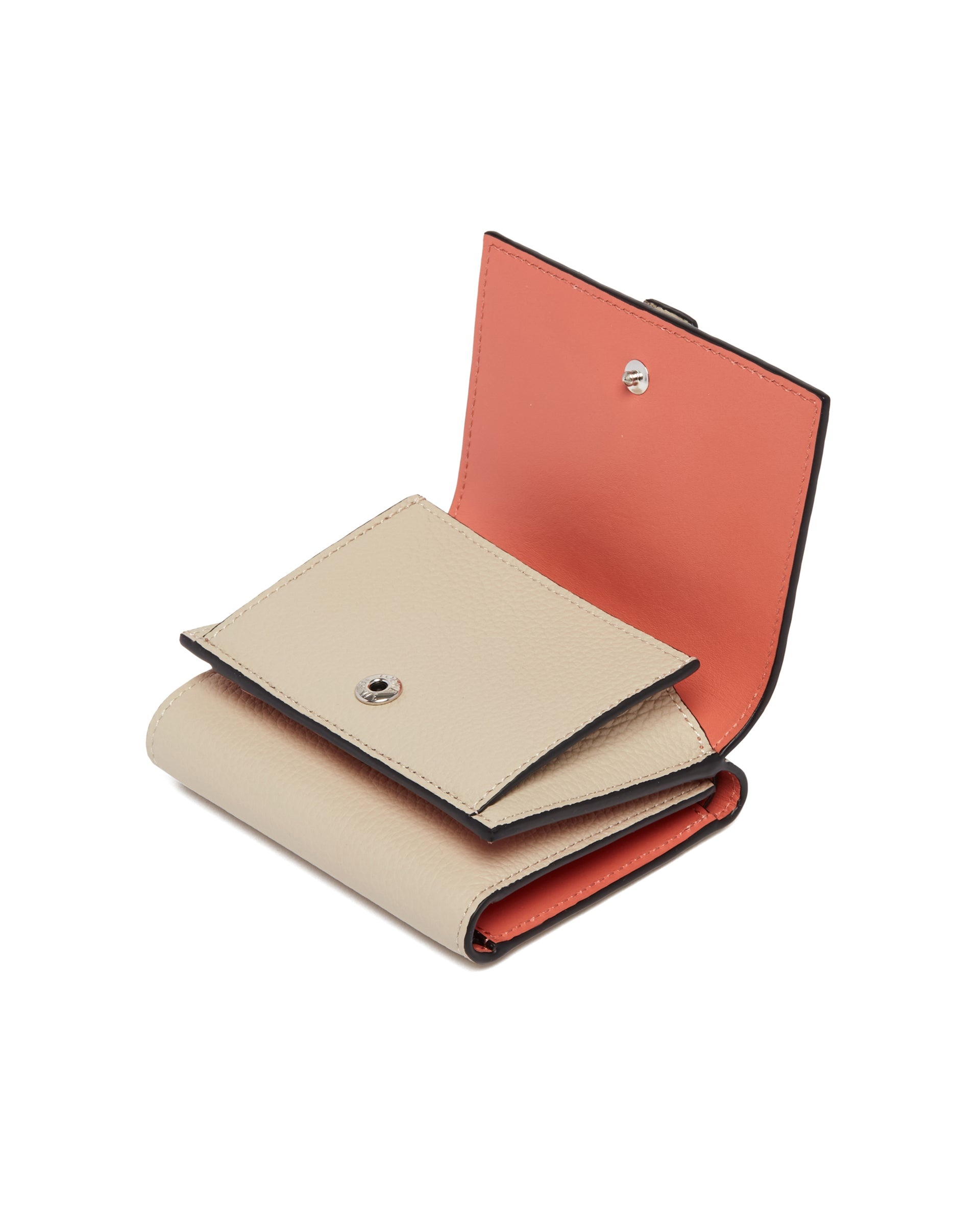 Gray Leather Trifold Wallet - 6
