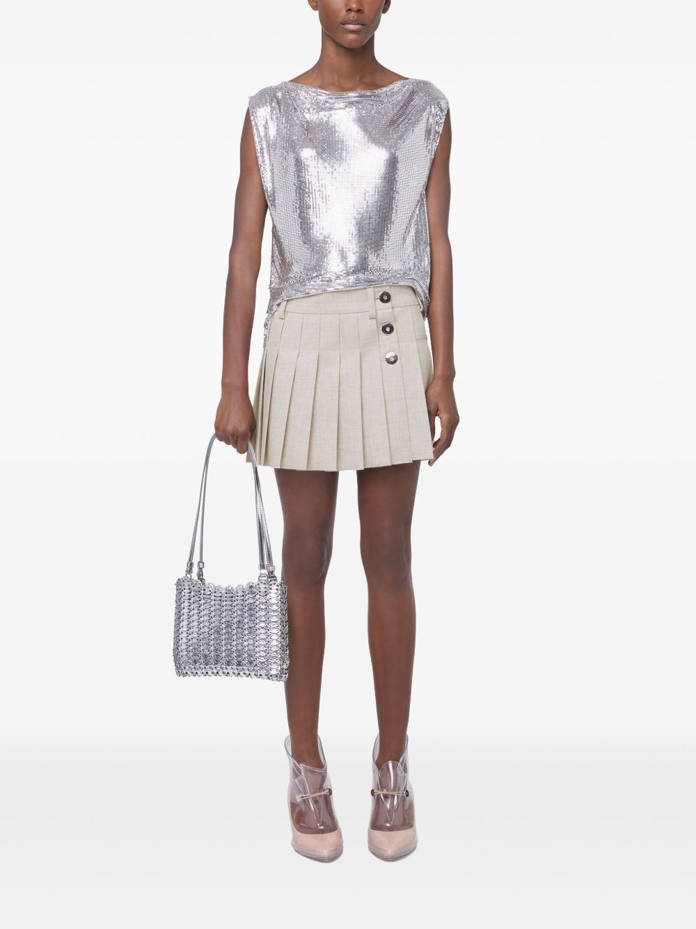 pleated mini skirt - 2