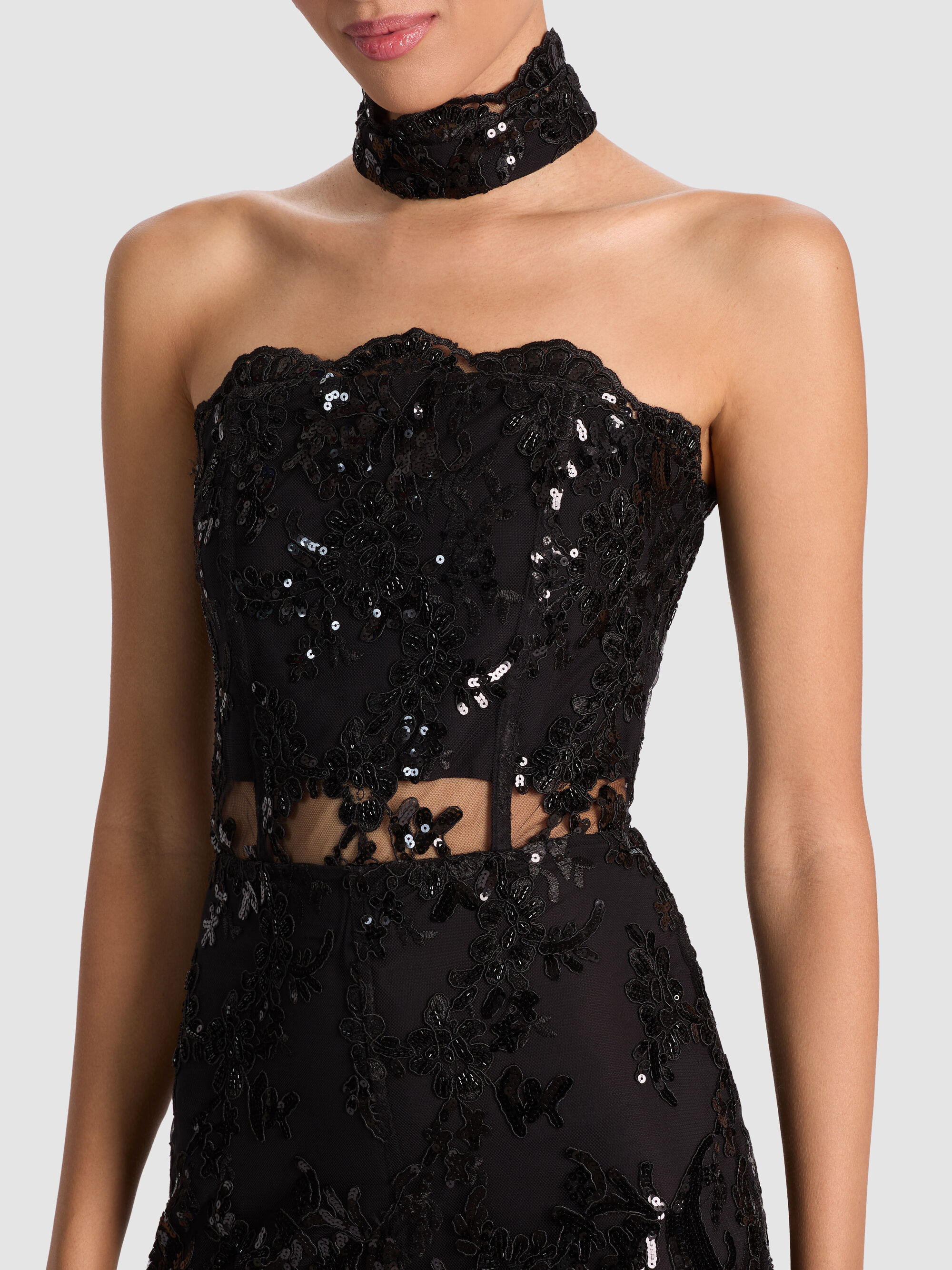 GEORGIE EMBELLISHED LACE JUMPSUIT - 3