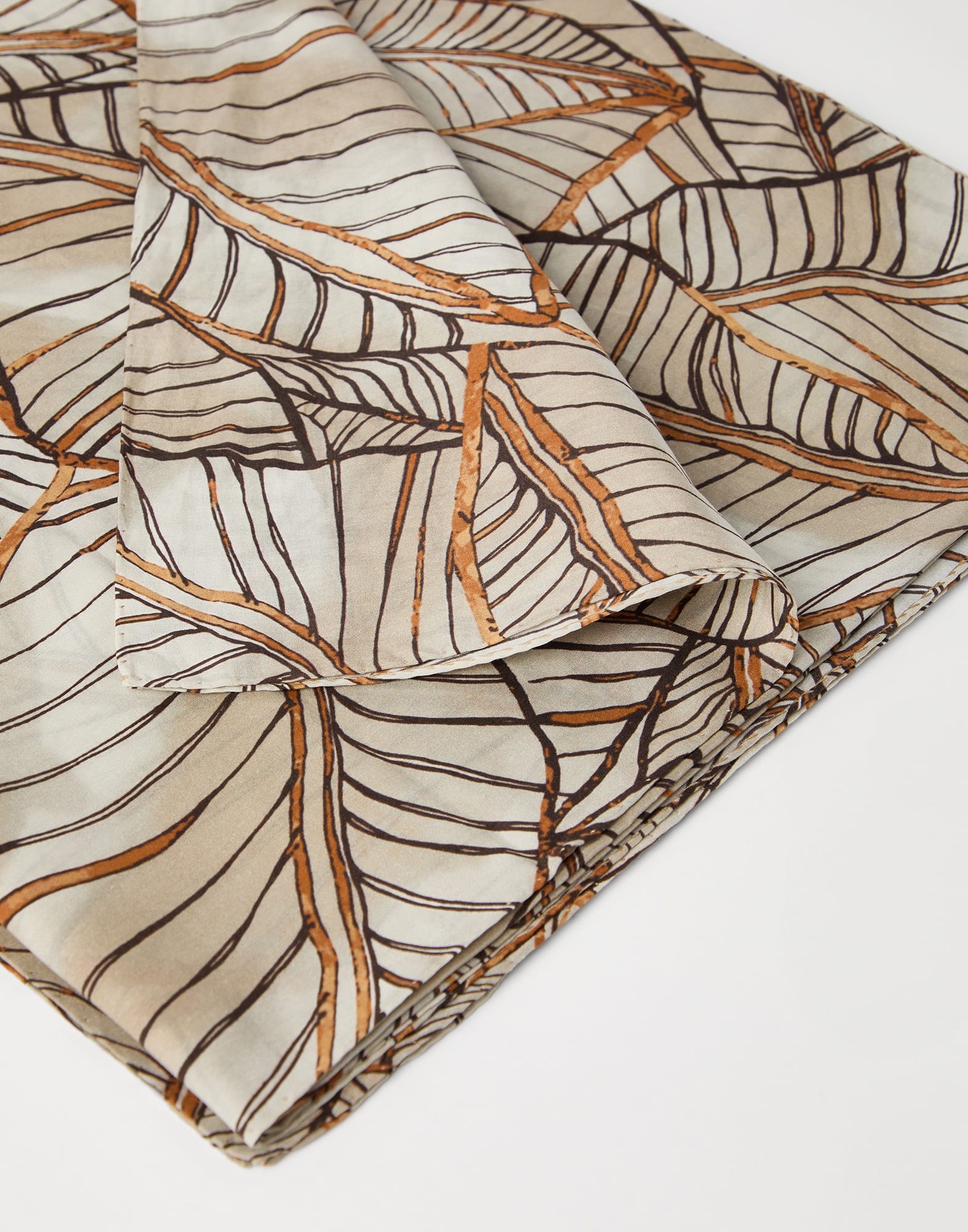 Cotton and silk papyrus print organza pareo - 2