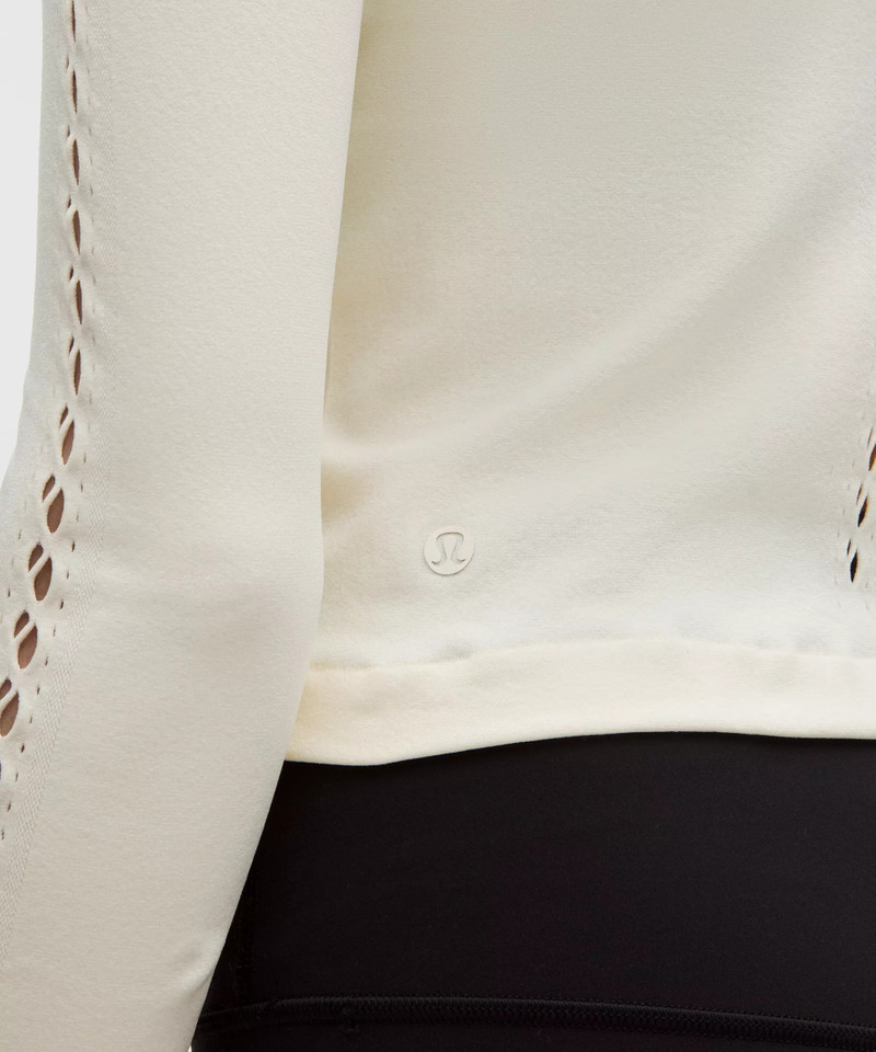 RevealKnit Eyelet Crewneck Long-Sleeve Shirt 5