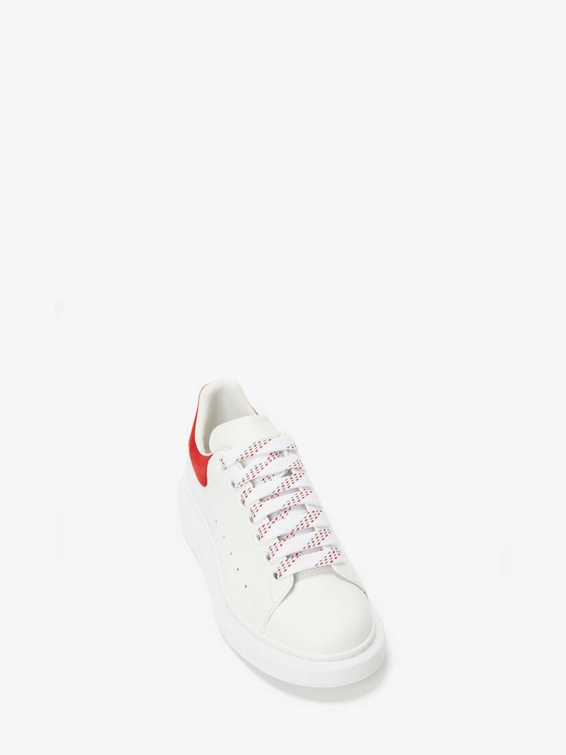 Men's Oversized Sneaker in White/lust Red - 2