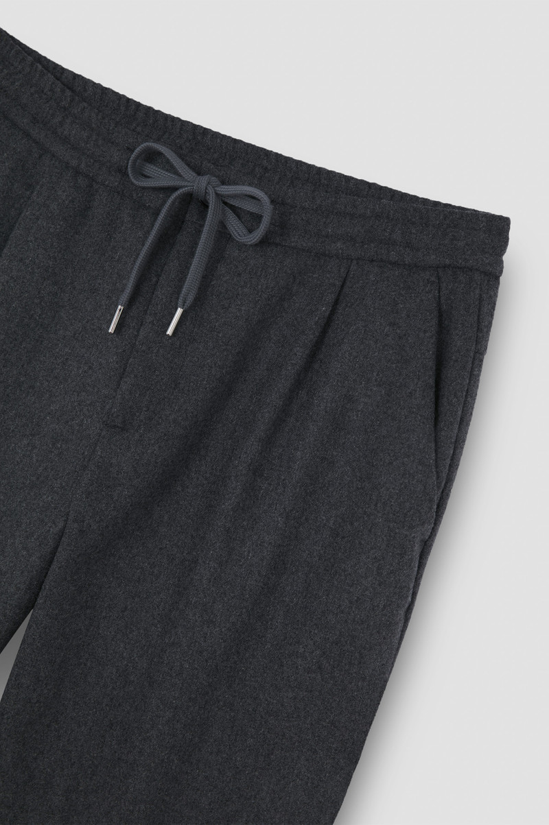 WOOL BLEND TROUSERS WITH PLEATS 5