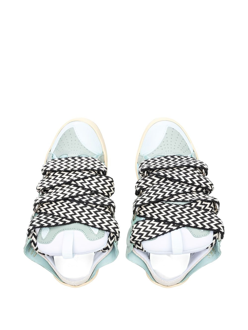 Curb lace-up perforated mules - 3