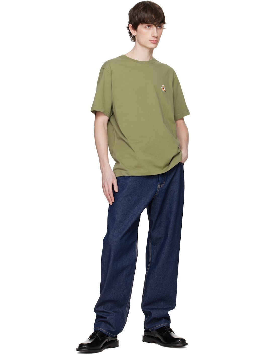 Green Speedy Fox Patch Comfort T-shirt - 4