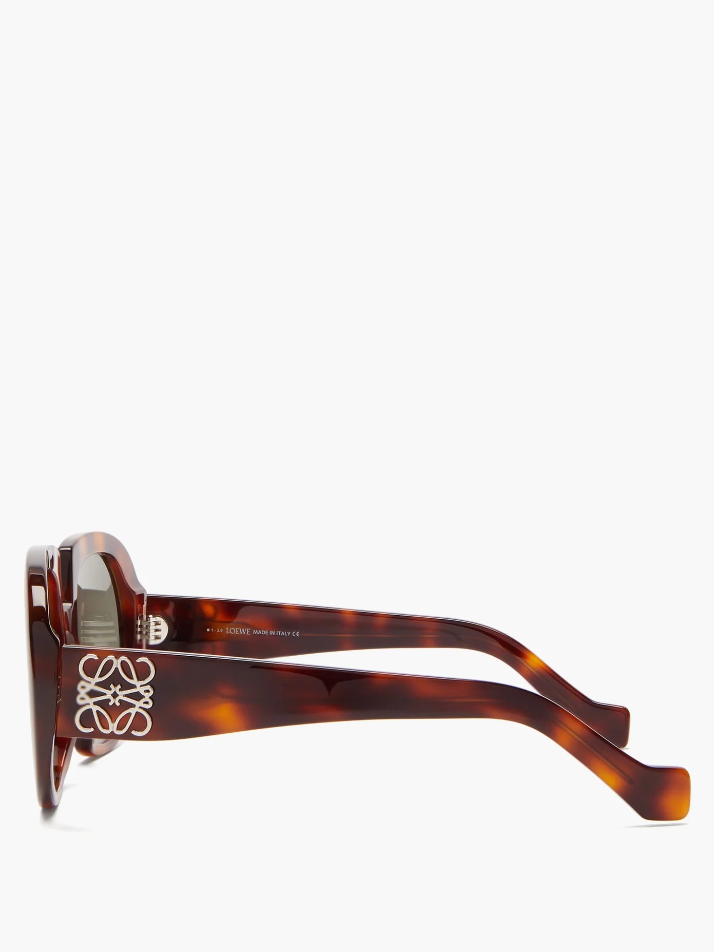 Oversized tortoiseshell-effect acetate sunglasses - 4