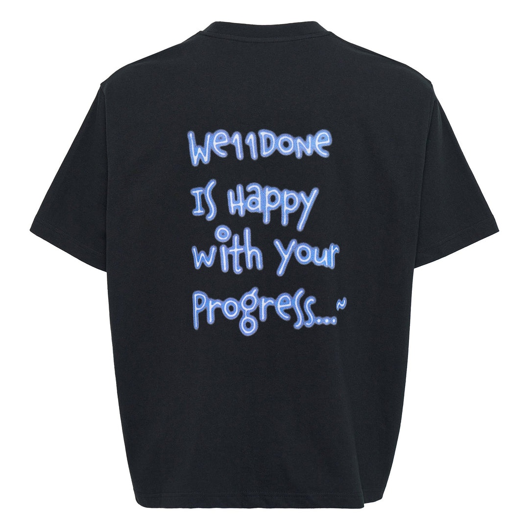 Black Neon Logo Short Sleeved Tee - 2