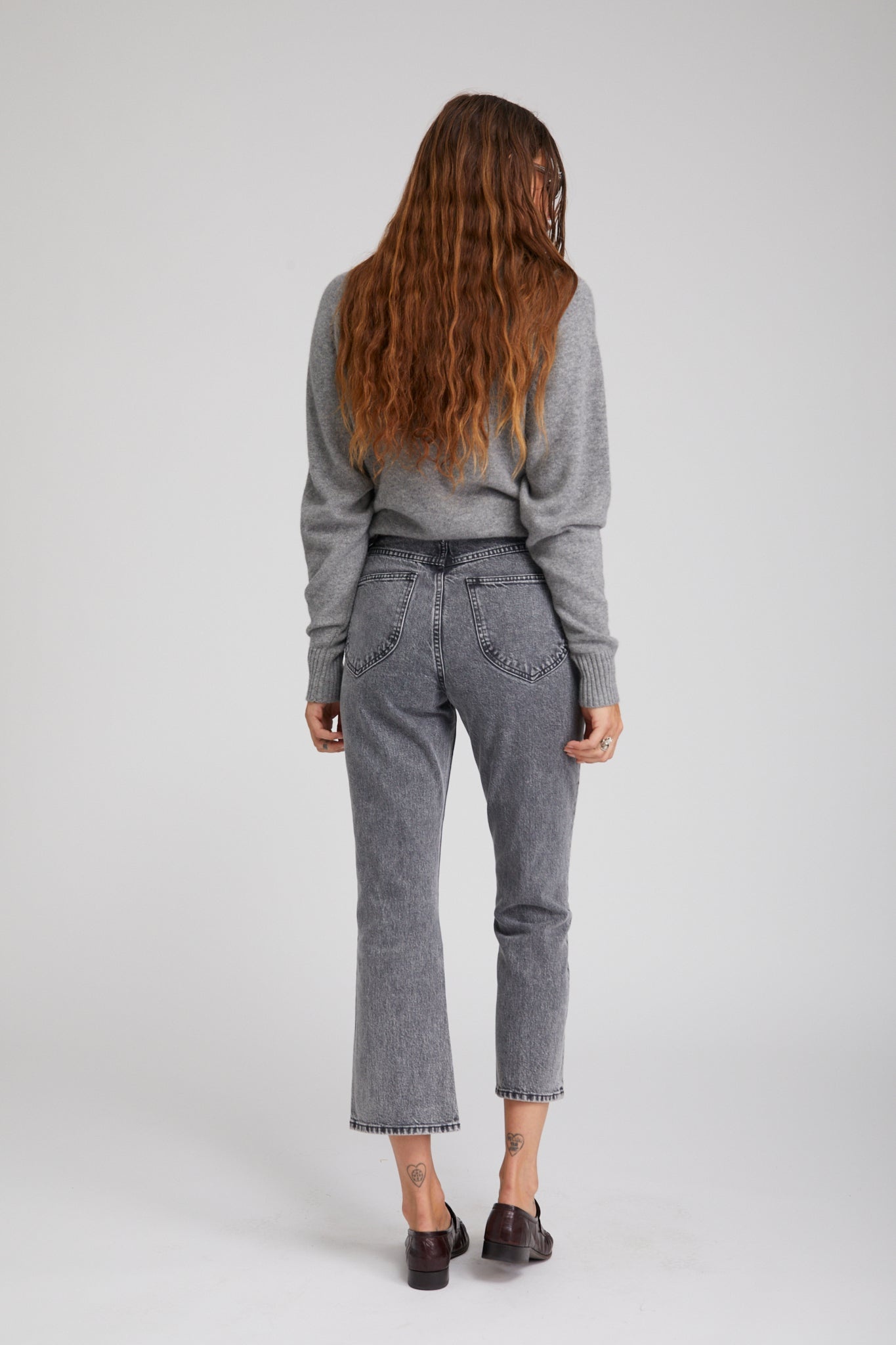 FRIDA CROP FLARE DENIM - 5