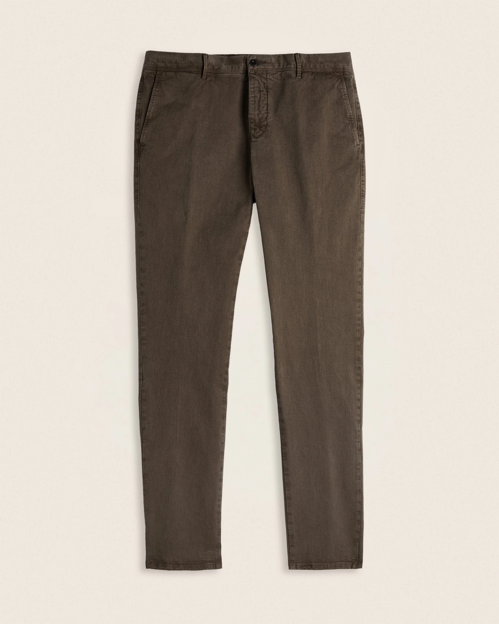 Slim fit stretch cotton trousers - 1