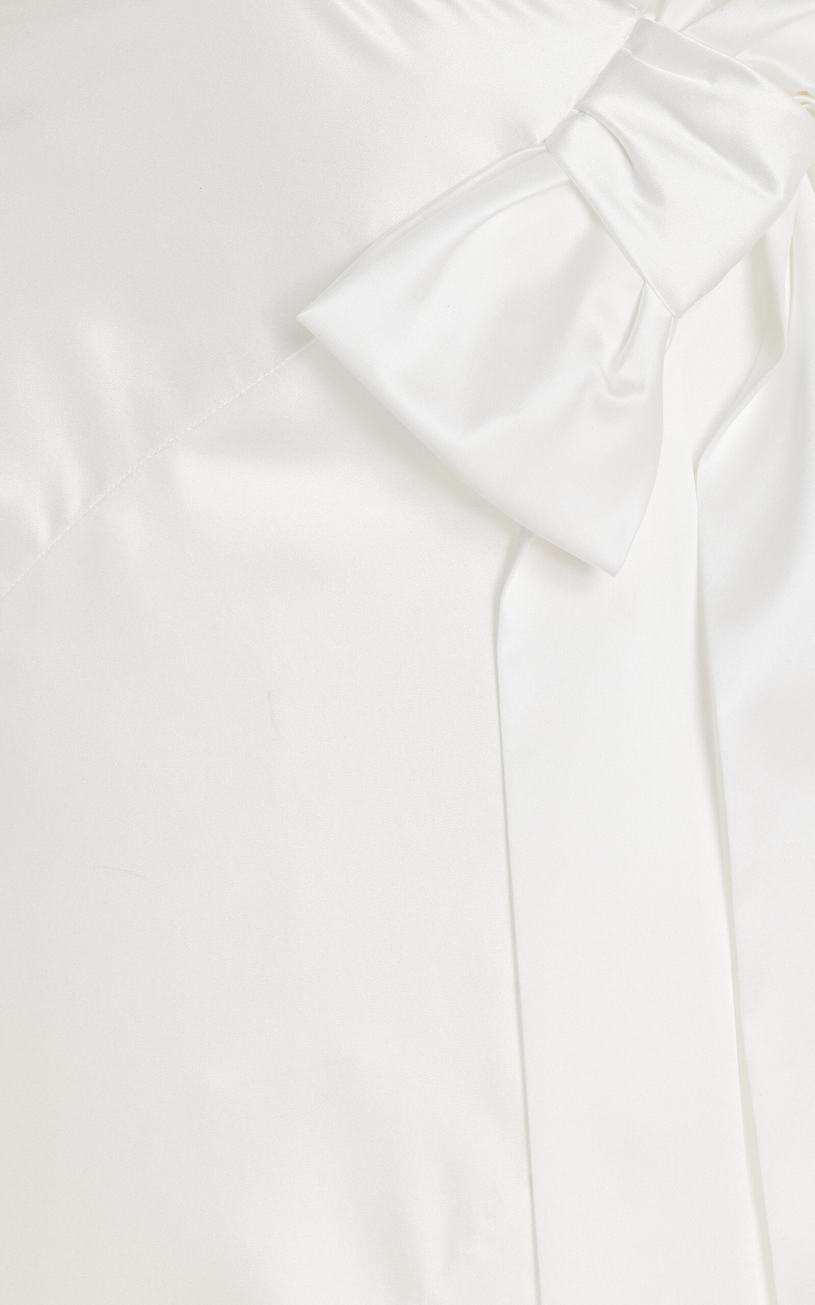 Spiral Bow-Detailed Silk Midi Skirt ivory - 5