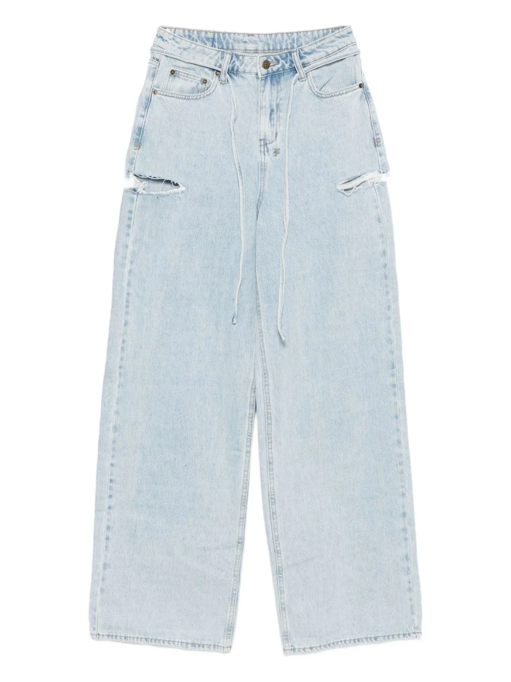 Rollin cut-out baggy jeans - 1