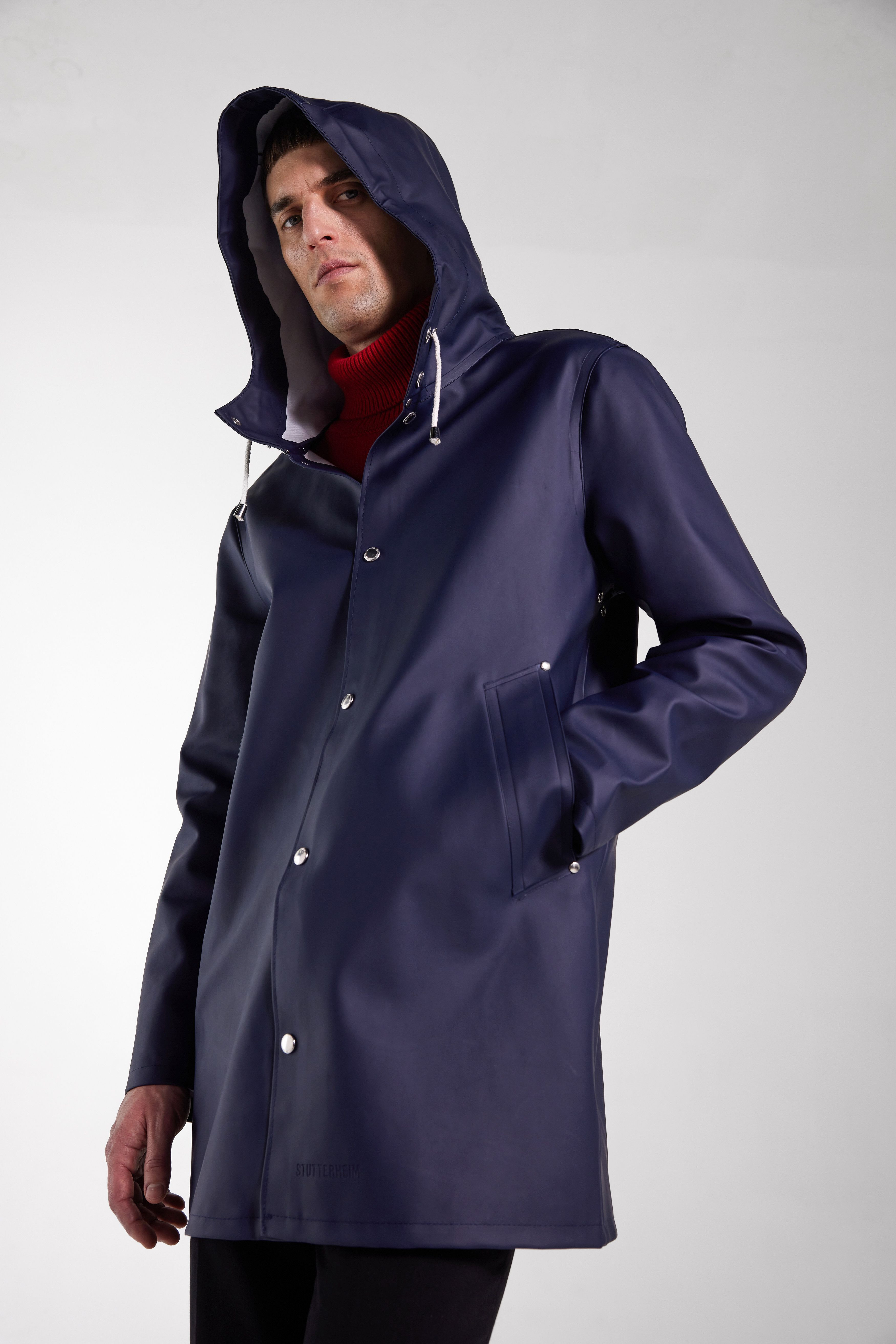 Stockholm Raincoat Navy - 5