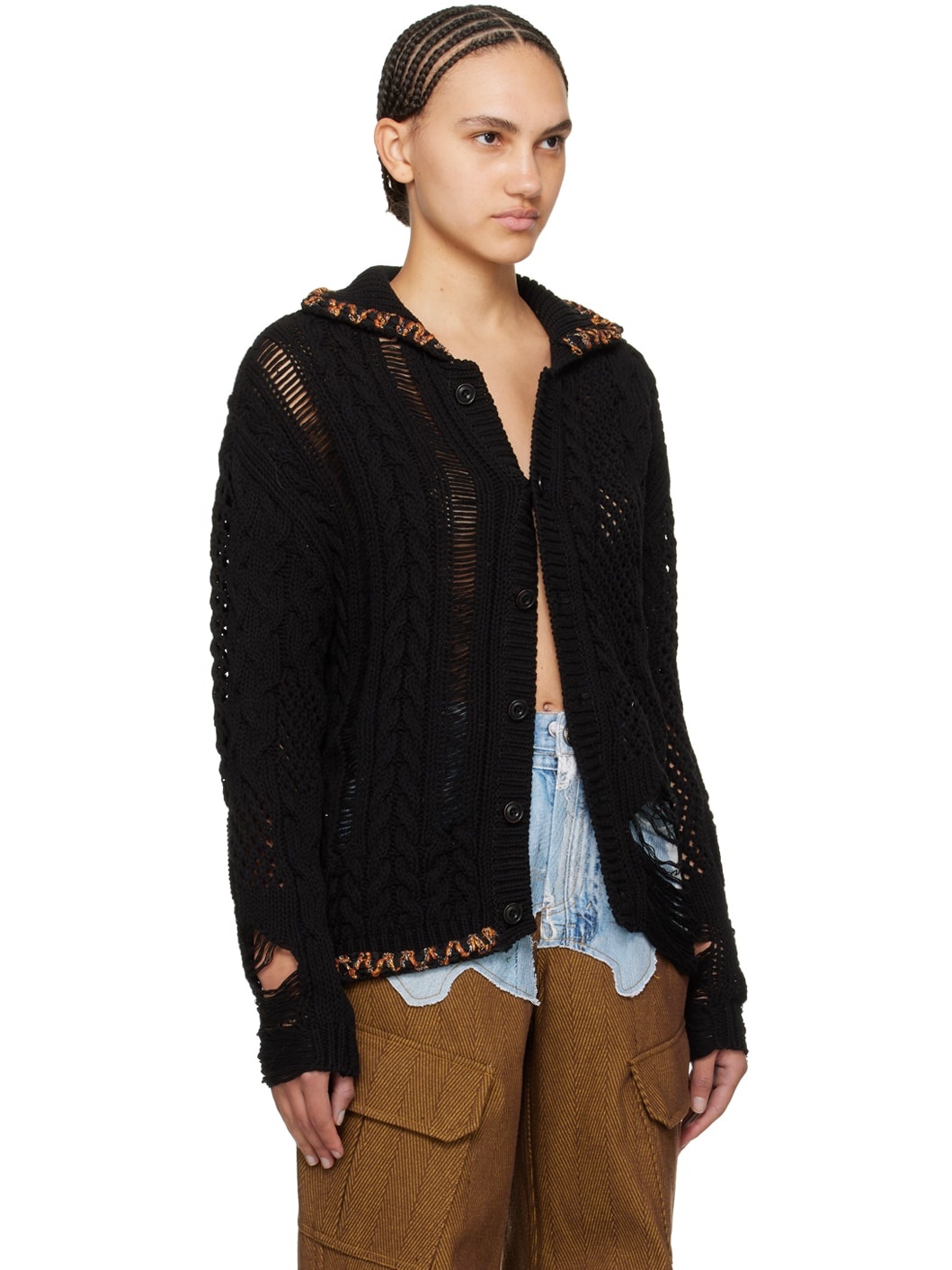 Black Sauvage Cardigan - 2