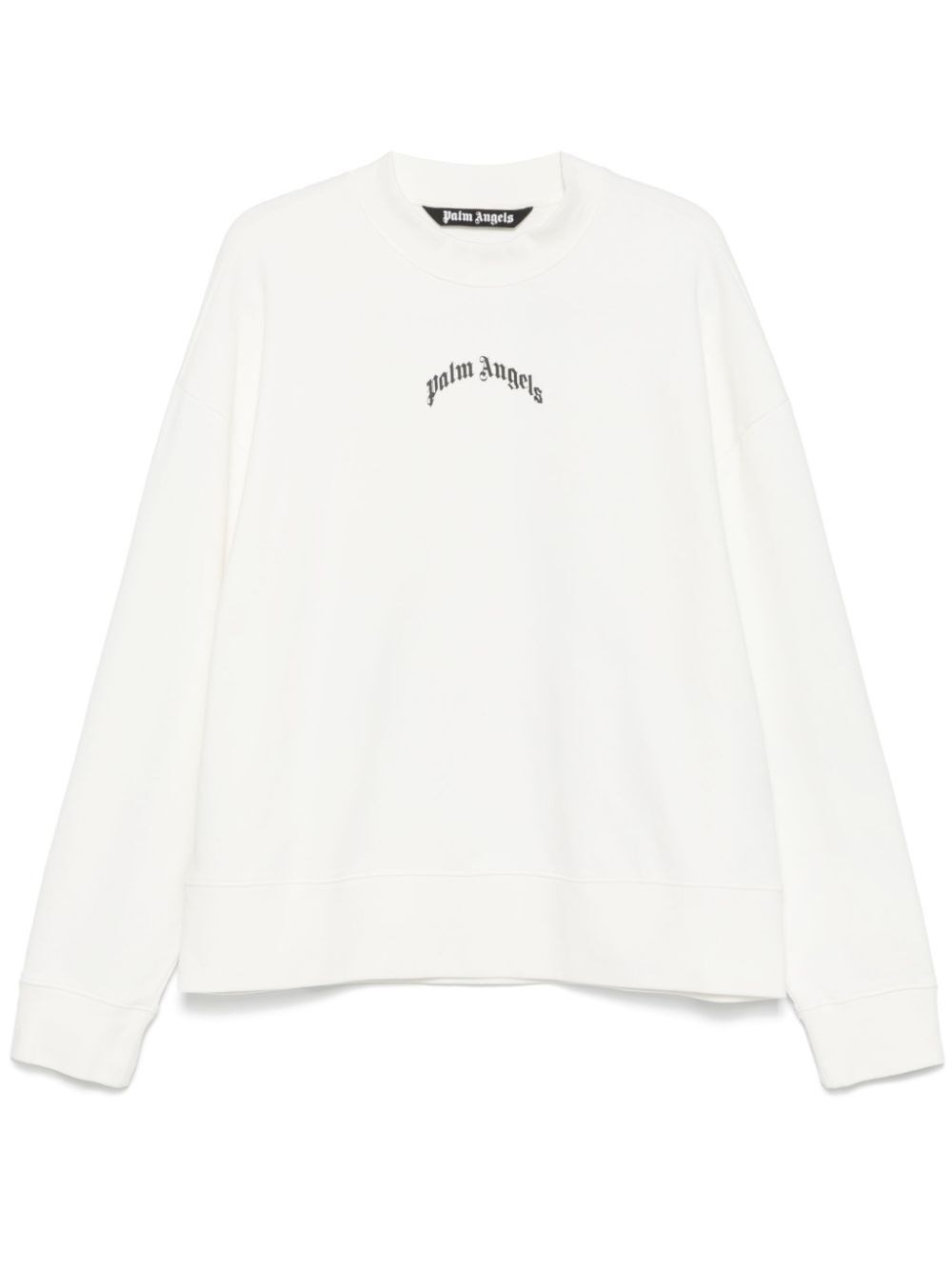 スウェット・トレーナー Palm Angels Back Curved Logo Crew-Neck Sweatshirt Palm Angels Curved Logo Crewneck Black Men's - SS23 - US
