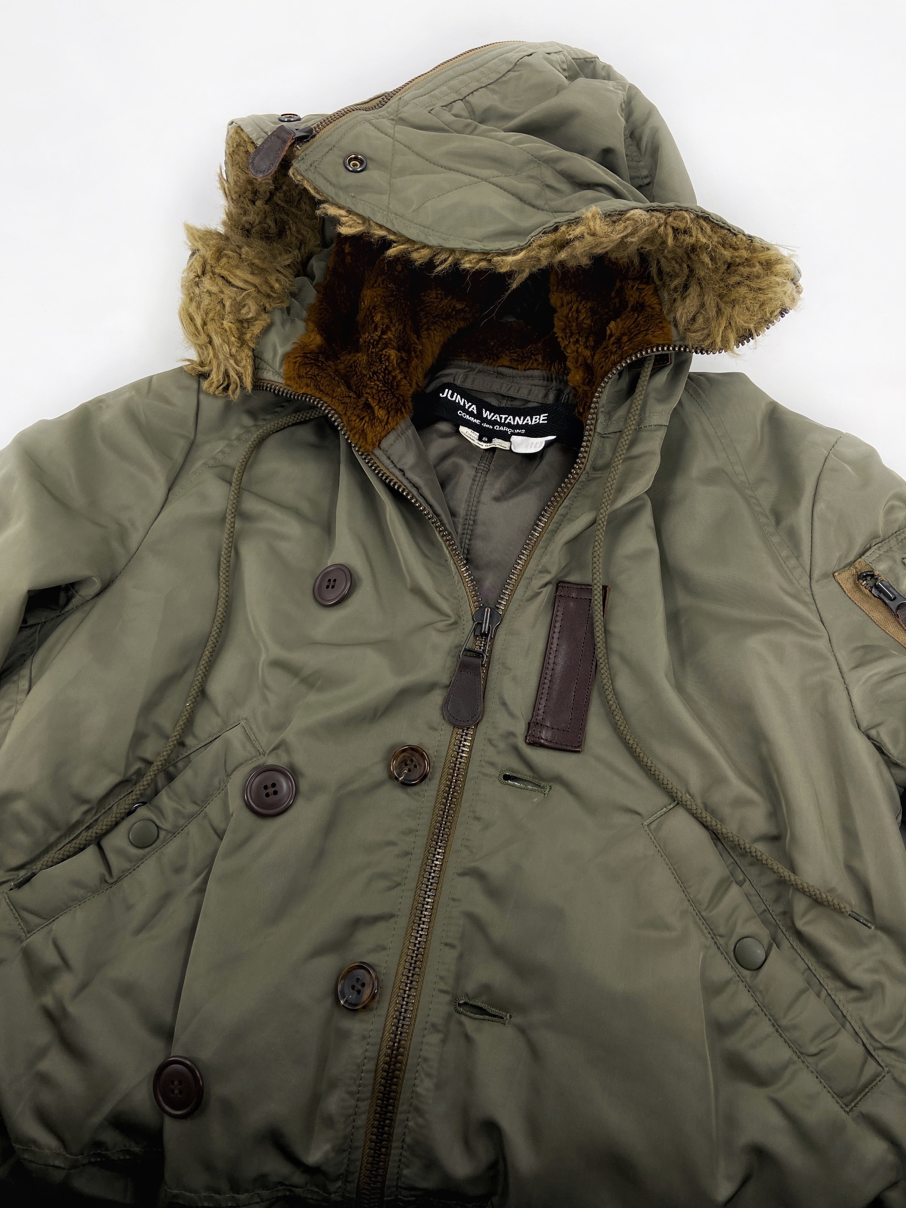 Junya Watanabe Fall 2006 Grail N-3B Oversized Military Parka Coat S - 11