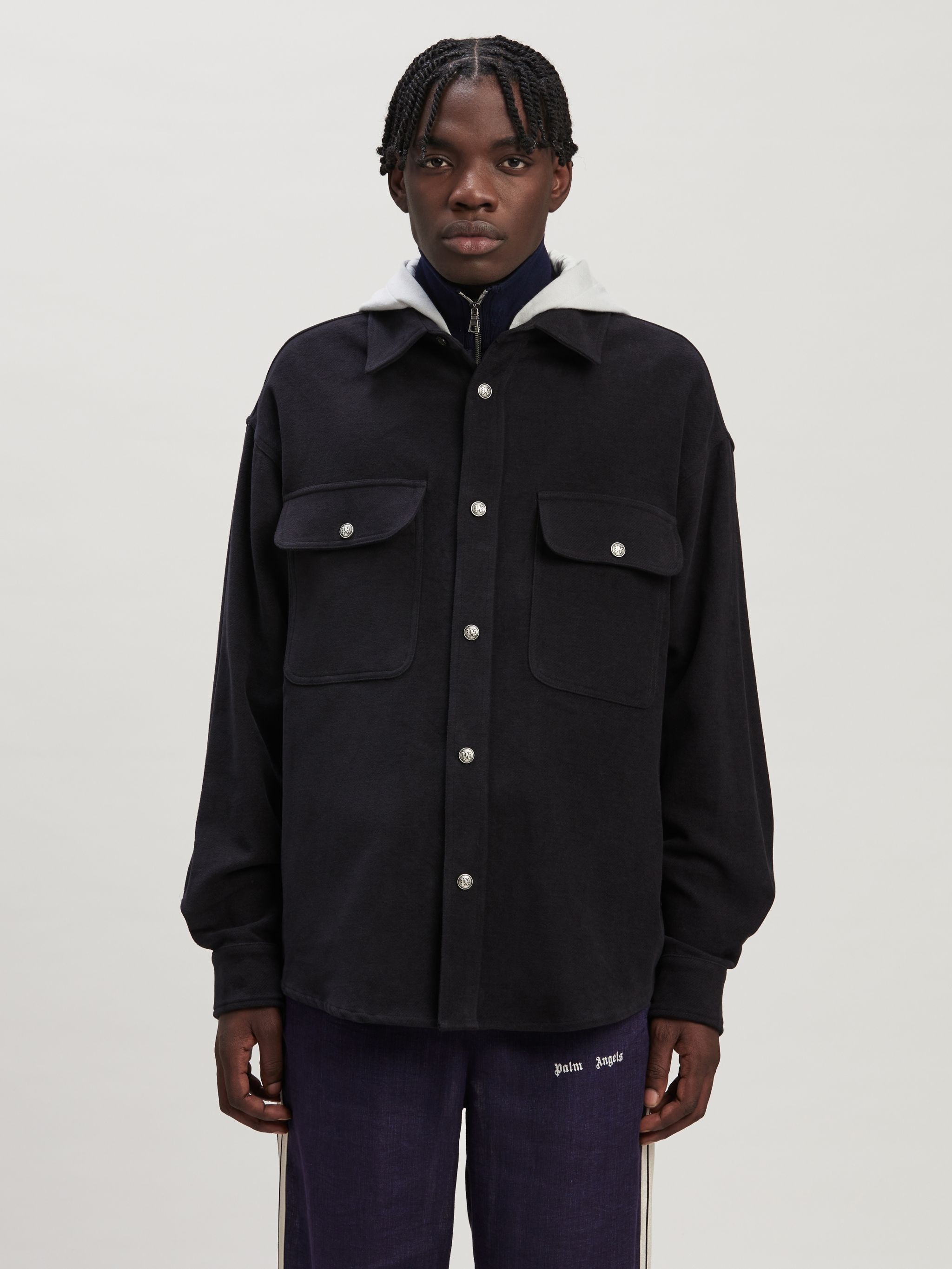 Monogram Hooded Overshirt - 3
