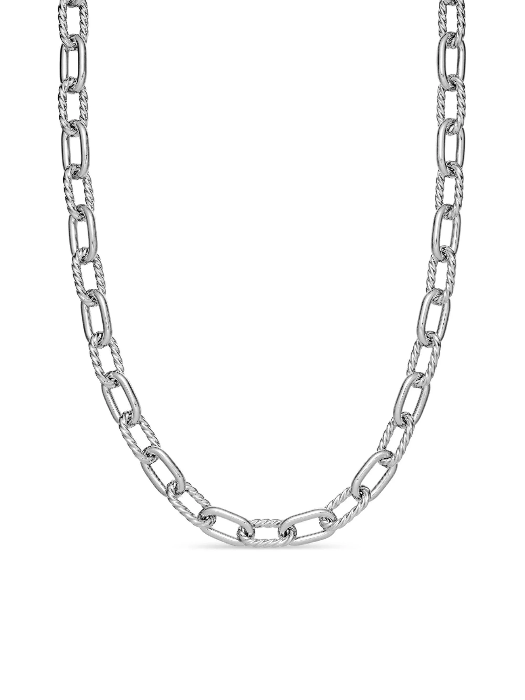 Men's DY Madison Chain Necklace in Sterling Silver - Silver - 1
