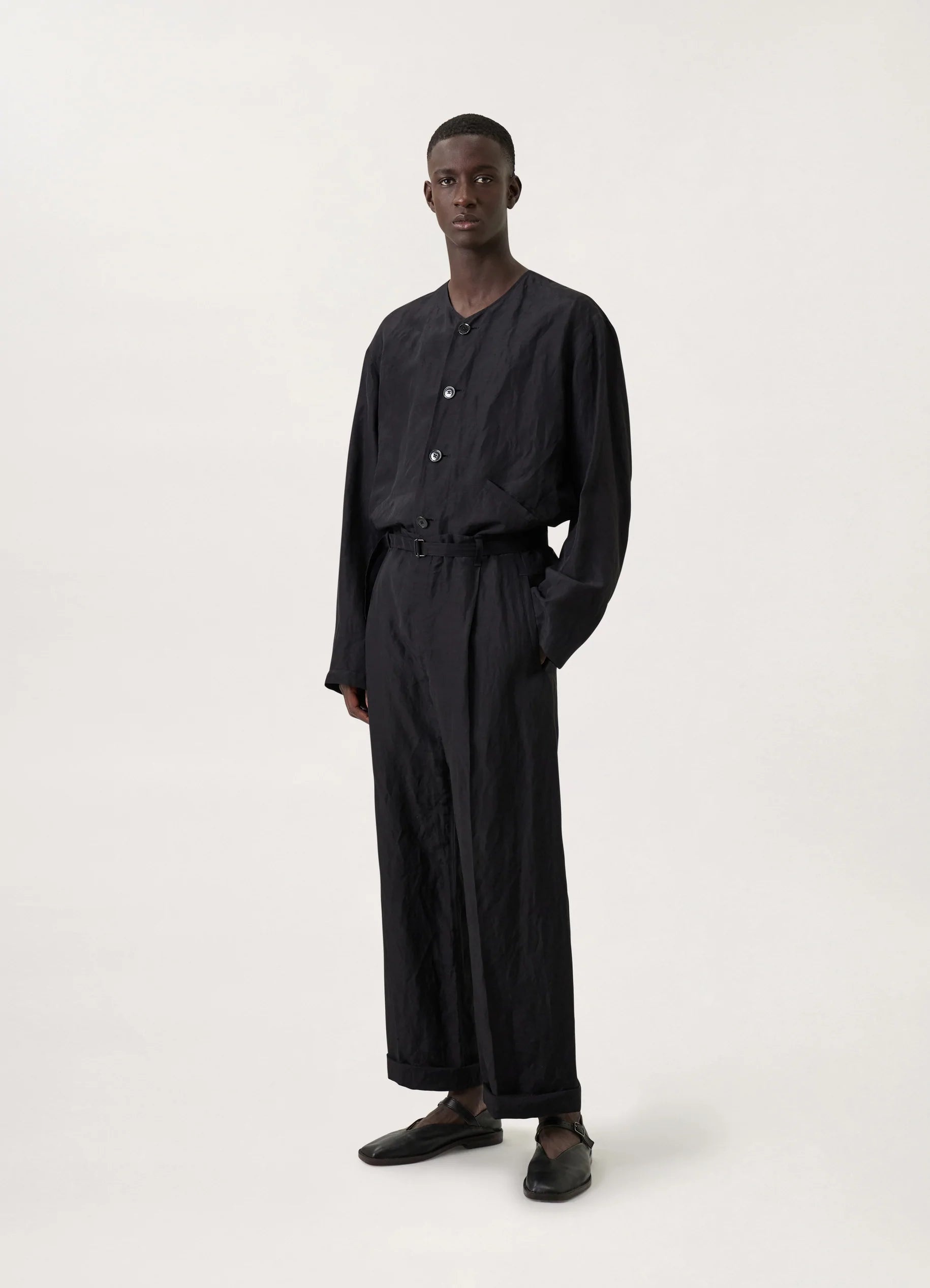 BELTED EASY PANTS
LINEN VISCOSE - 2