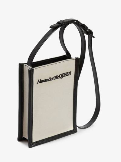 Alexander McQueen Mini Crossbody Bag in Beige outlook