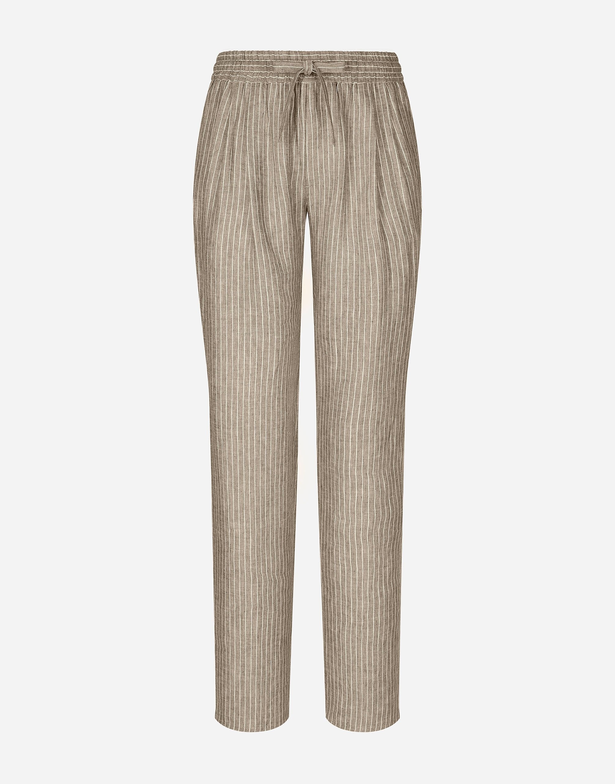 Linen jogging pants - 1