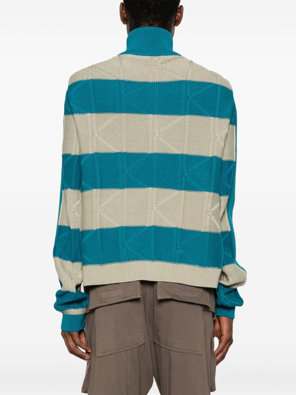 Kiko Kostadinov Merli Twinset striped cardigan | farfetch Kiko Kostadinov Merli Twinset striped cardigan | farfetch
