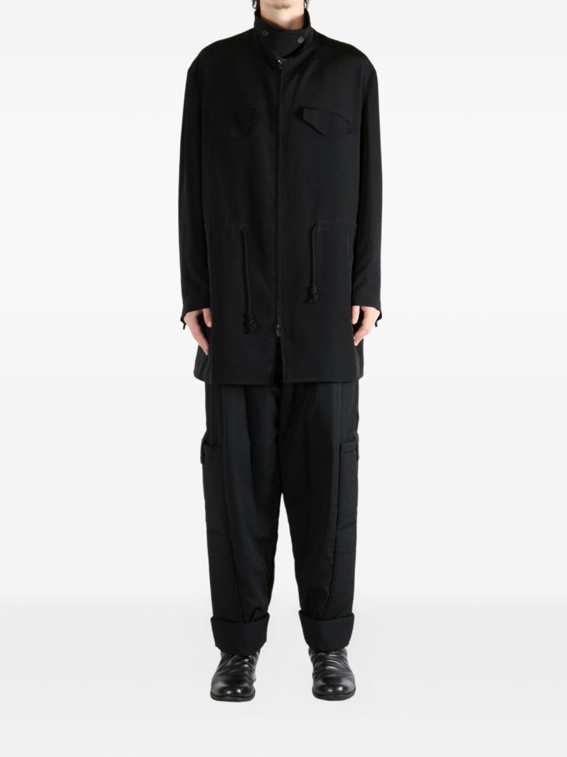 Yohji Yamamoto zip-fastening coat outlook