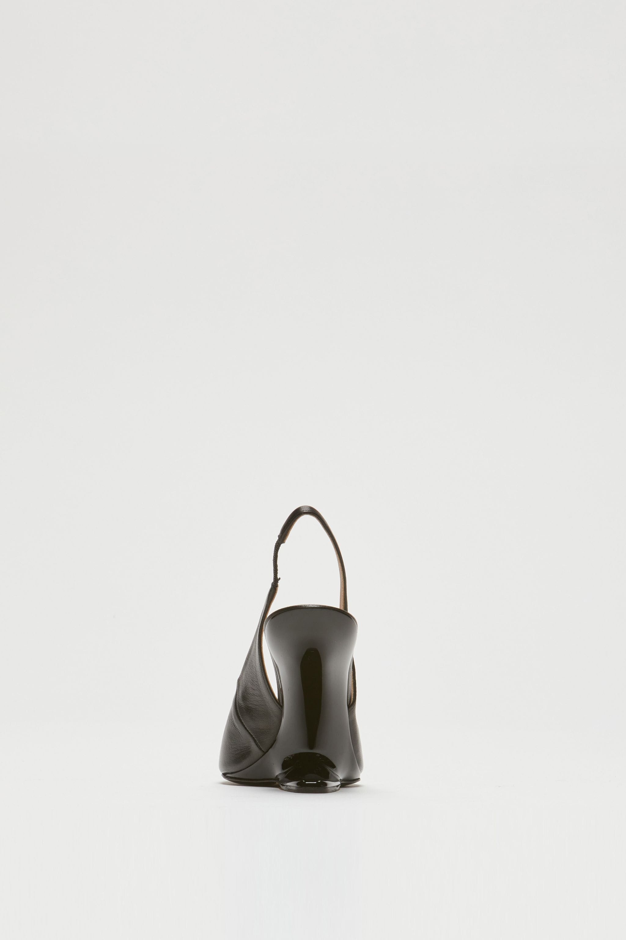 SLINGBACK LEATHER PUMPS - 3