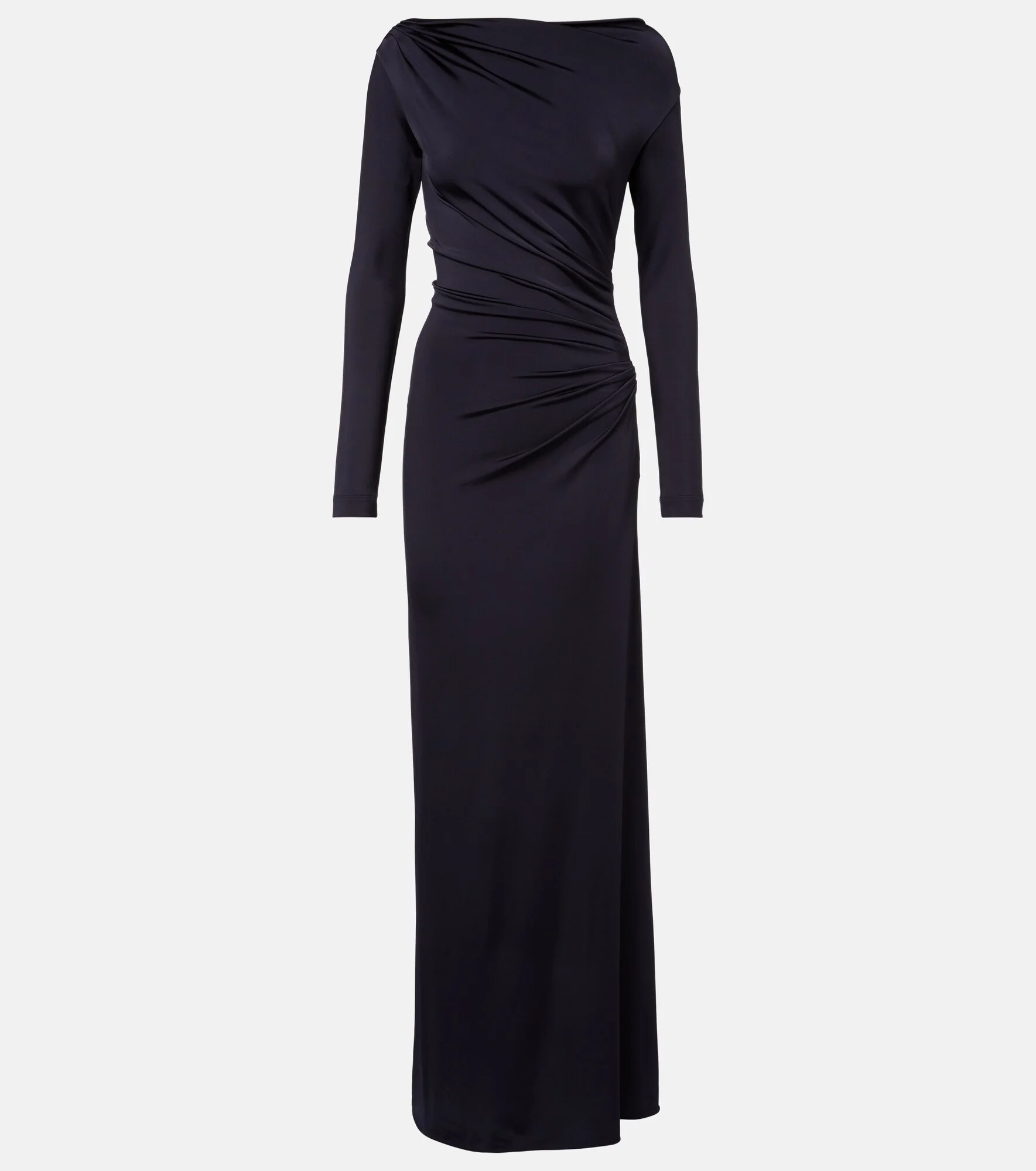 Gathered jersey maxi dress - 1