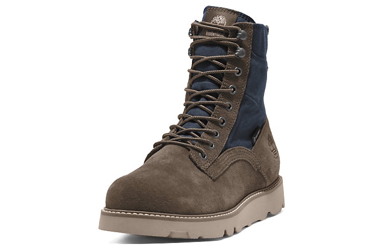 Timberland Vibram Waterproof Leather and Fabric Boots 'Olive Green Suede' A5MAR901 - 3