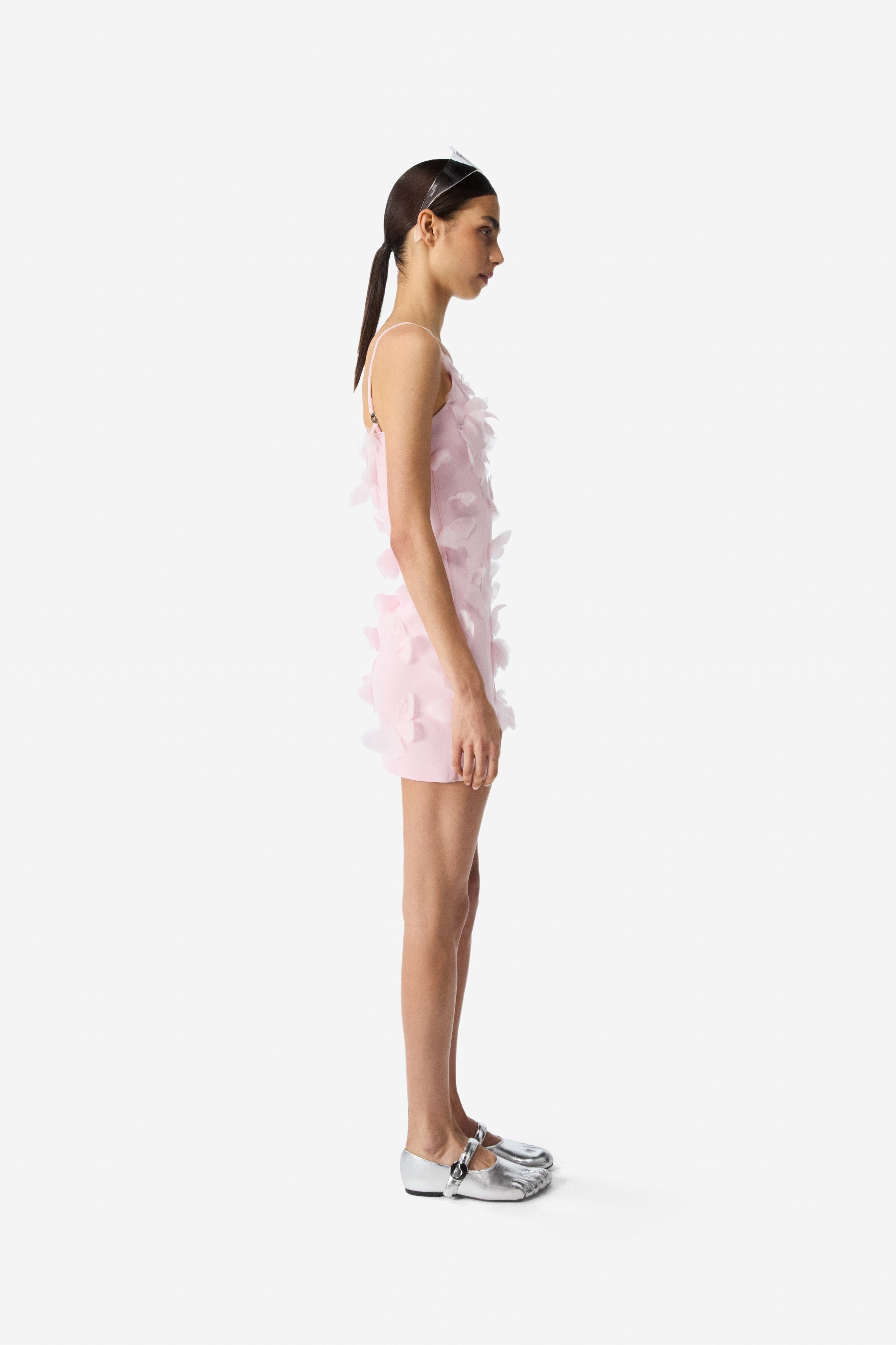 Scuba Butterfly Slip Dress - 3