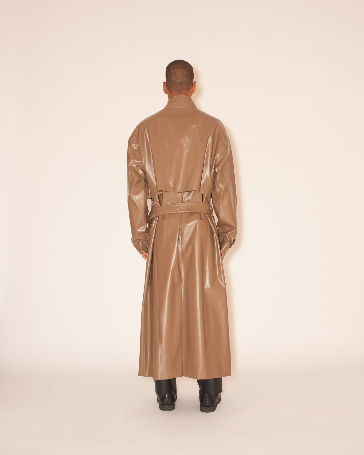 DEZO - Asymmetric trench coat - Brown - 5