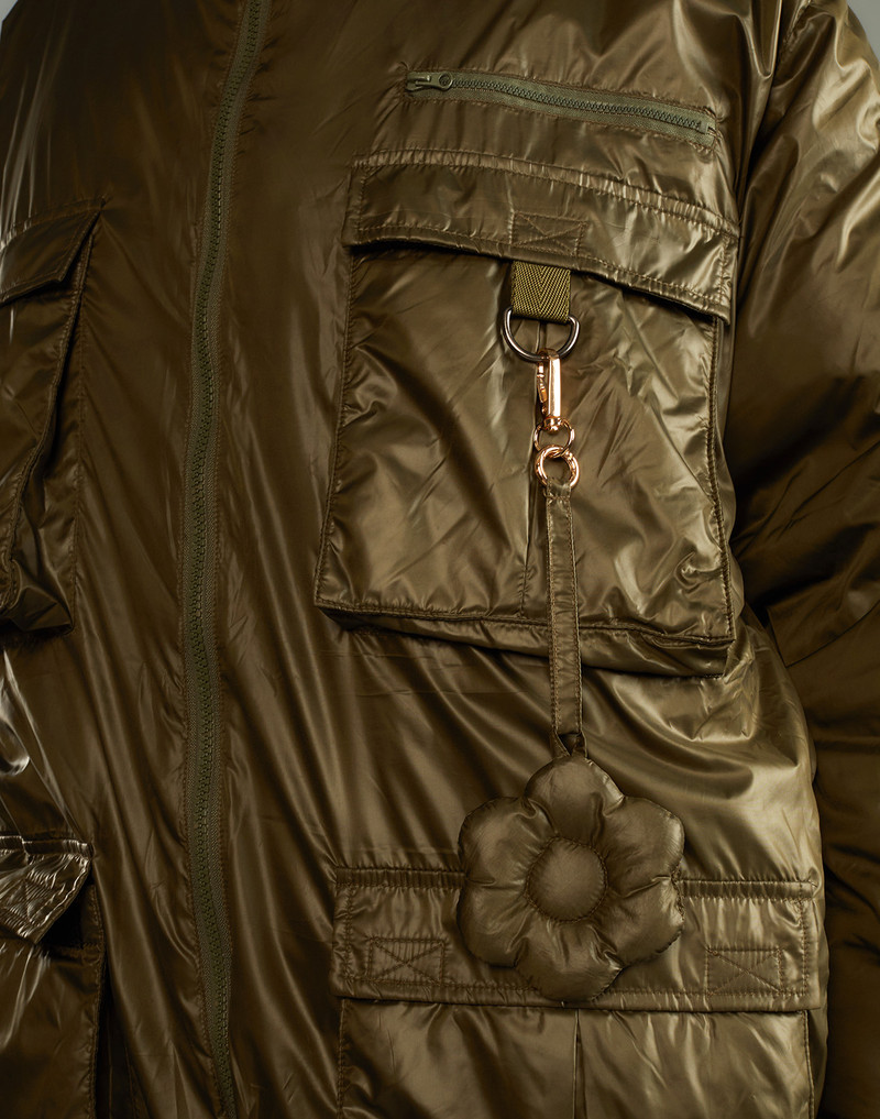 Cargo Pocket Puffer Coat 12