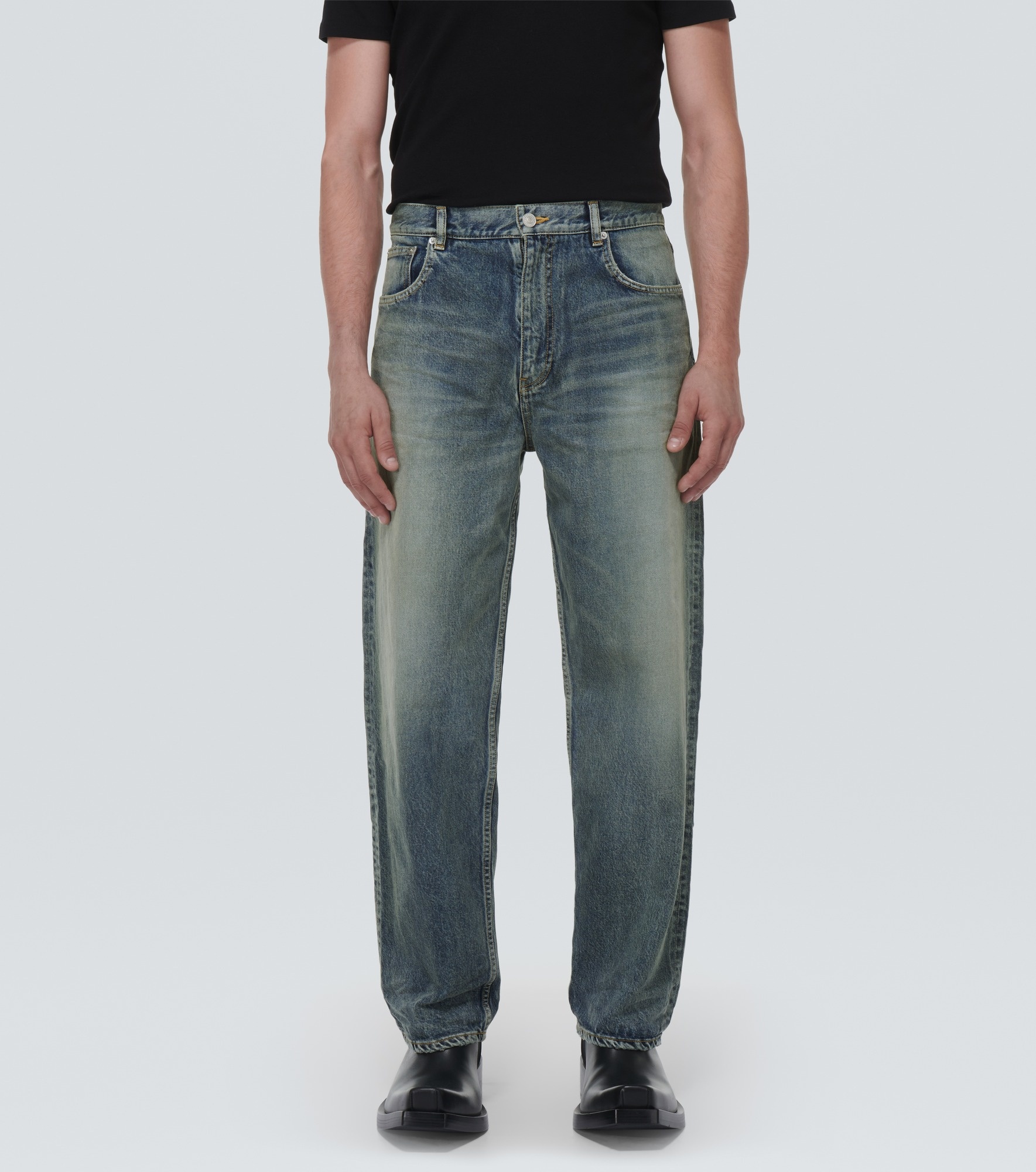 Mid-rise tapered jeans - 3