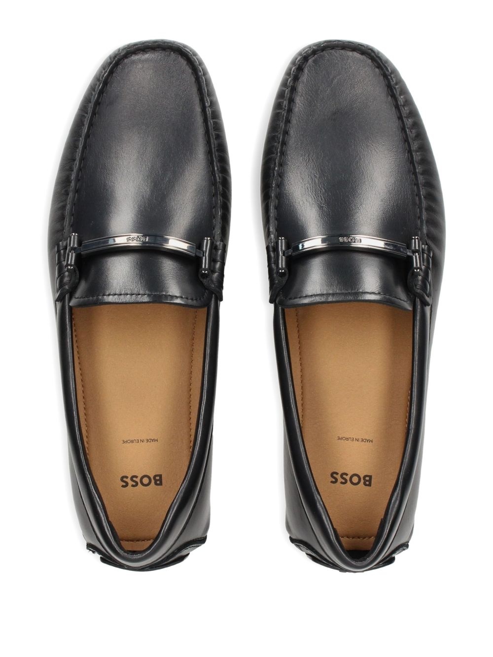 logo-bar loafers - 3