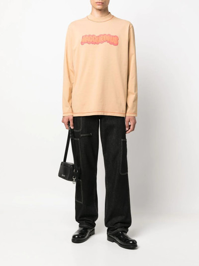 JACQUEMUS logo-print long-sleeve T-shirt outlook