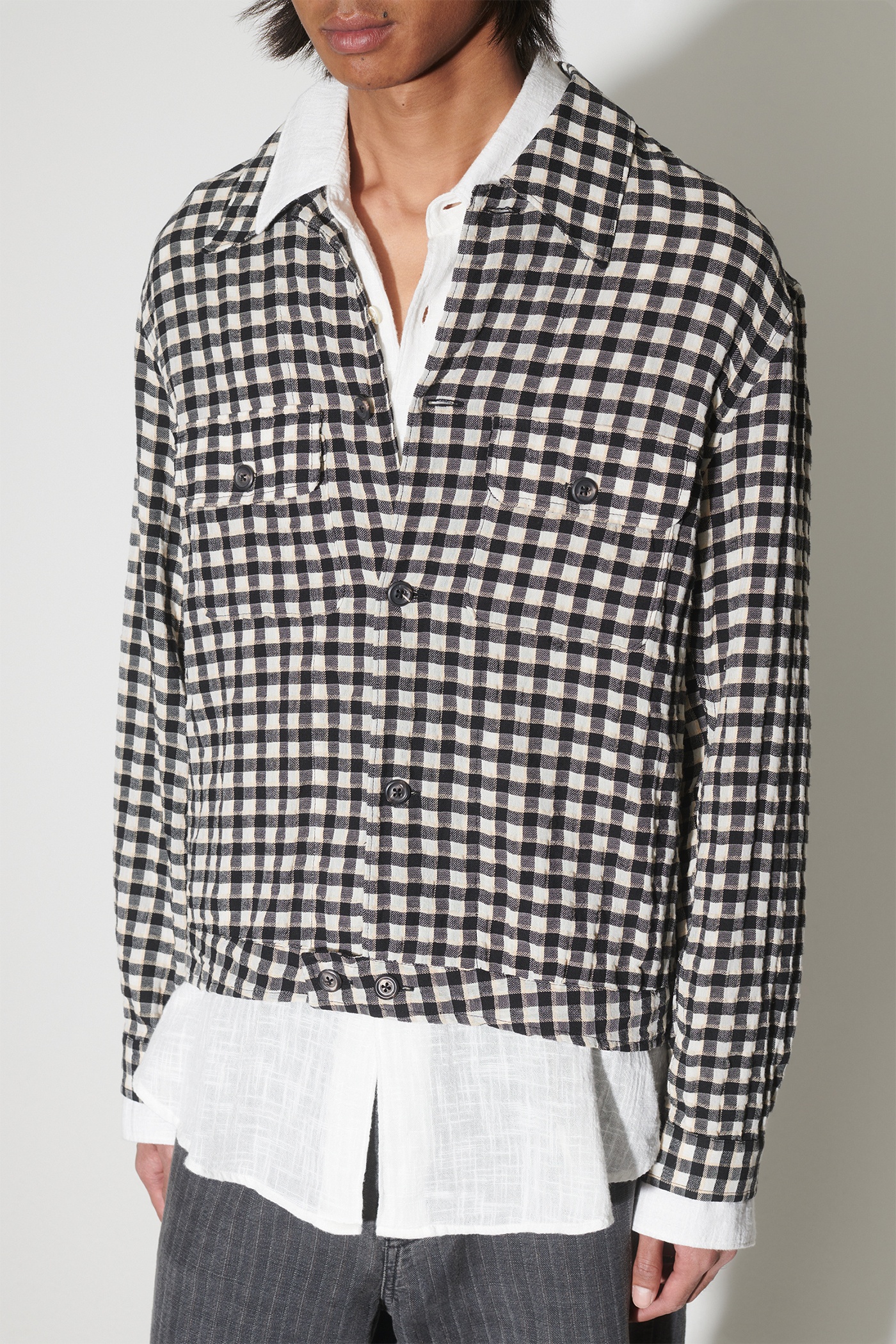 Coach Shirt Wyoming Check Crube Seersucker - 4