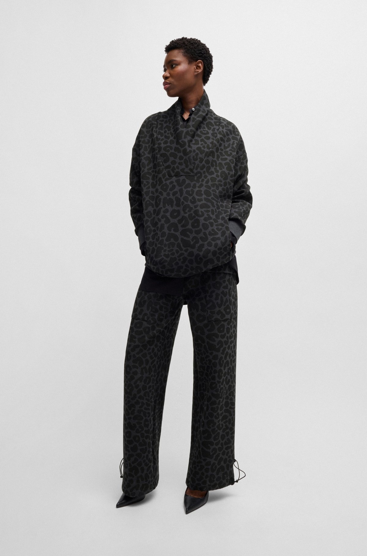 NAOMI X BOSS ANIMAL-PRINT SWEATSHIRT WITH ENERGEAR™ - 3