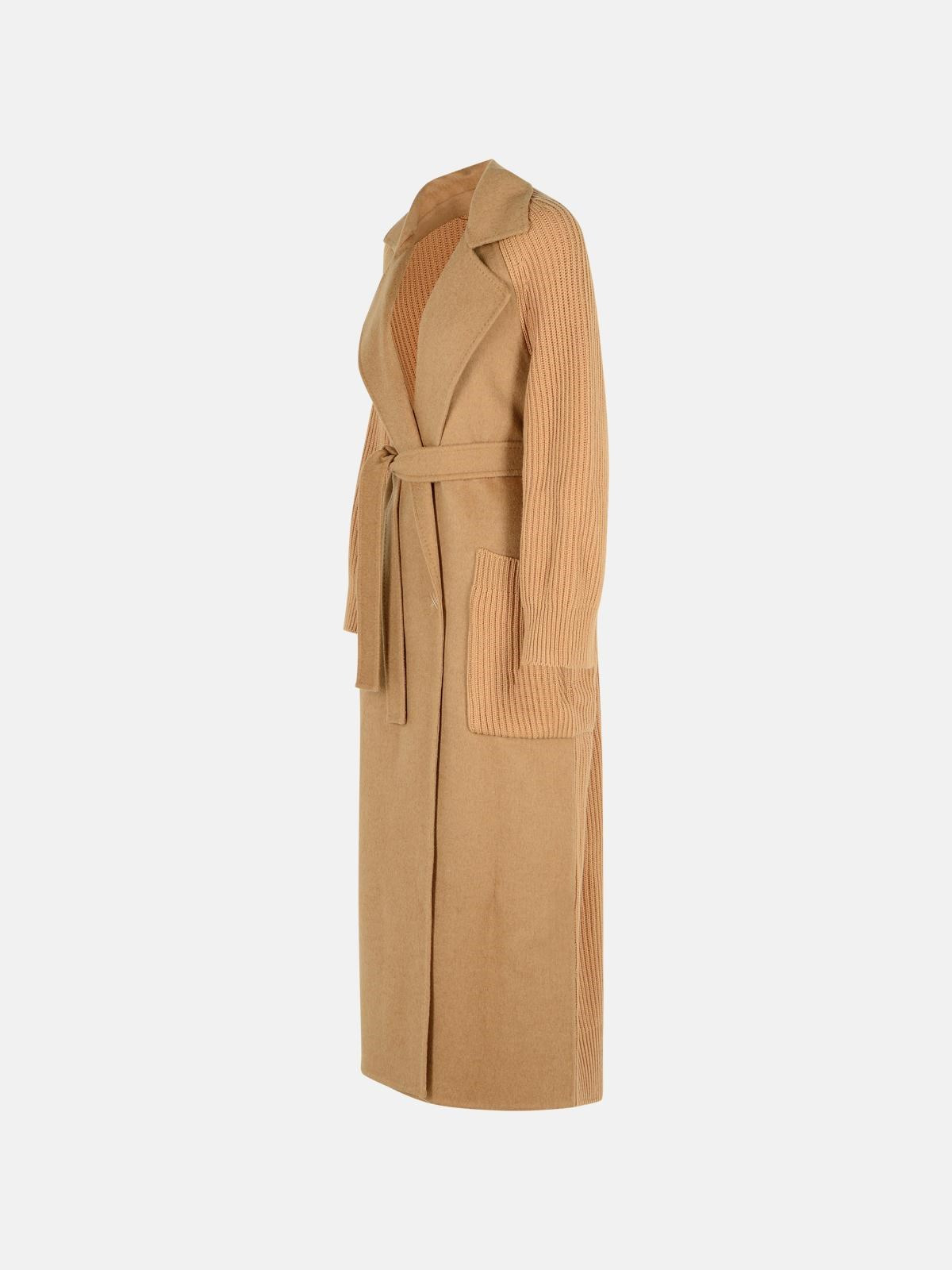 'BERARD 1234' CAMEL WRAP COAT - 2